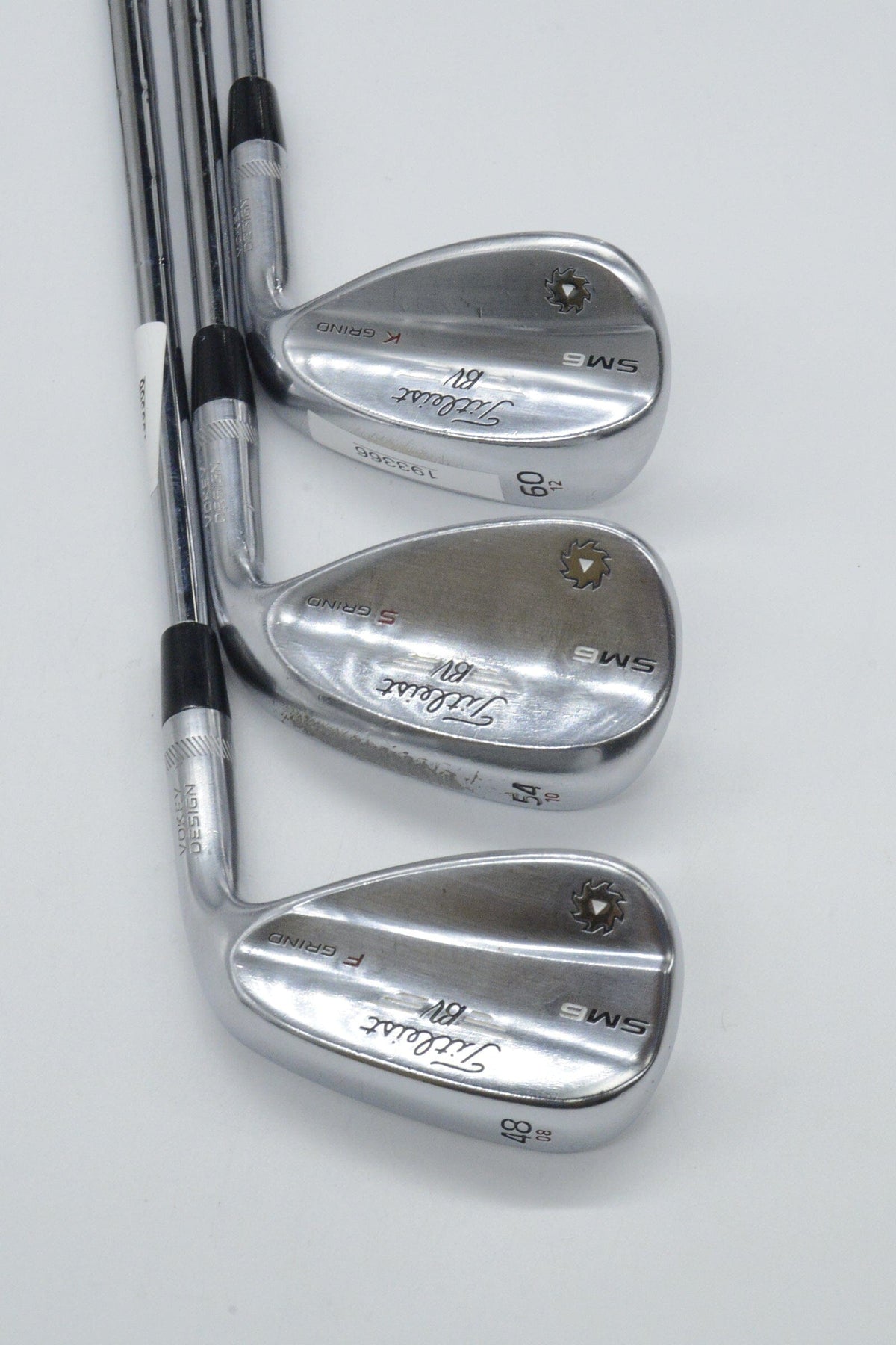 Titleist Vokey SM6 Tour Chrome 48, 54, 60 Degree Wedge Set Wedge Flex Golf Clubs GolfRoots