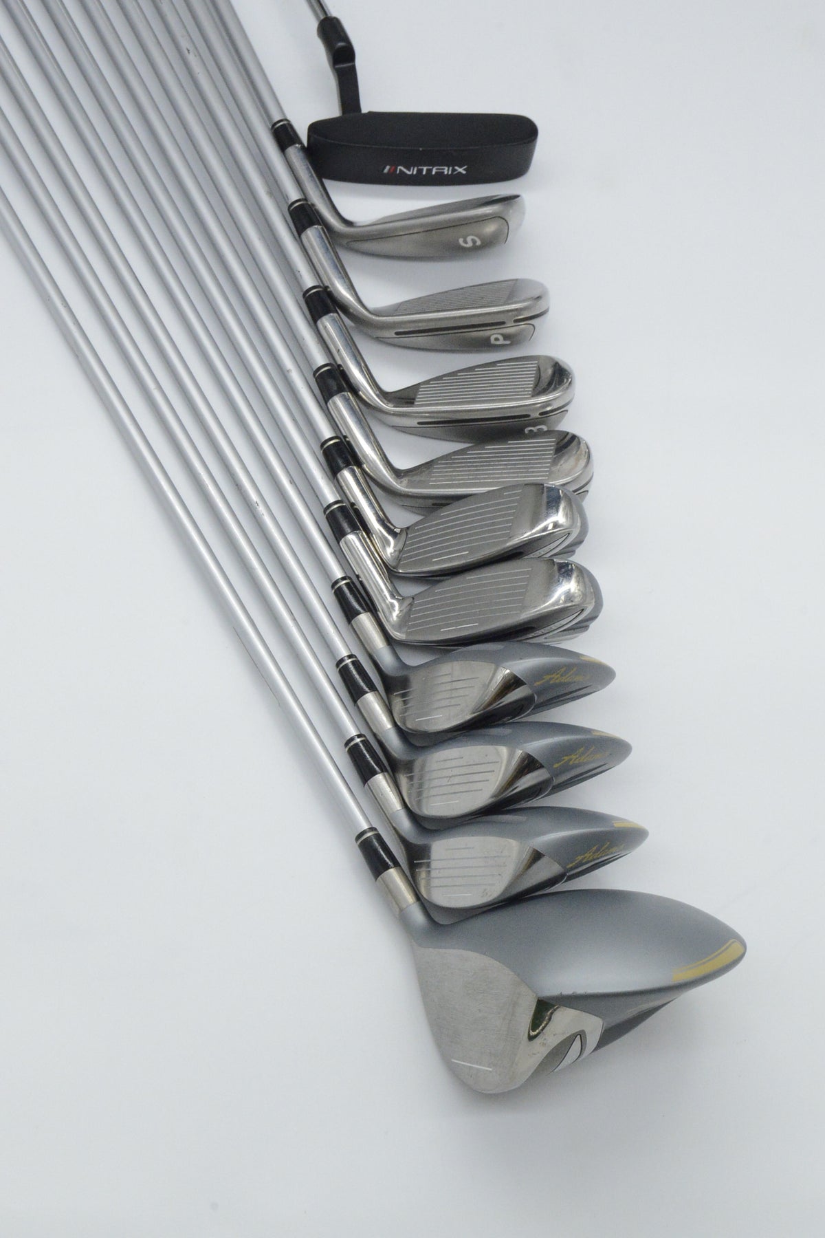 Women's Lefty *Dented* Adams Idea 2014 (No 9 iron) Mixed Full Set W Flex +0.25"