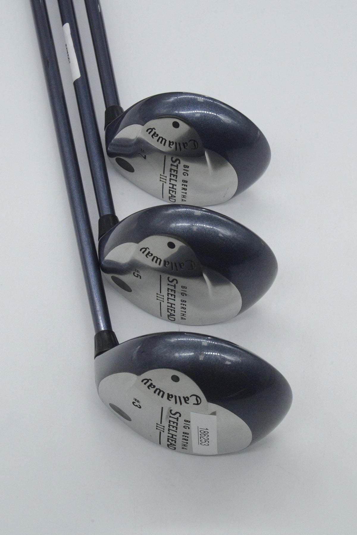 Callaway Steelhead III 3W, 5W, 7W Wood Set R Flex Golf Clubs GolfRoots