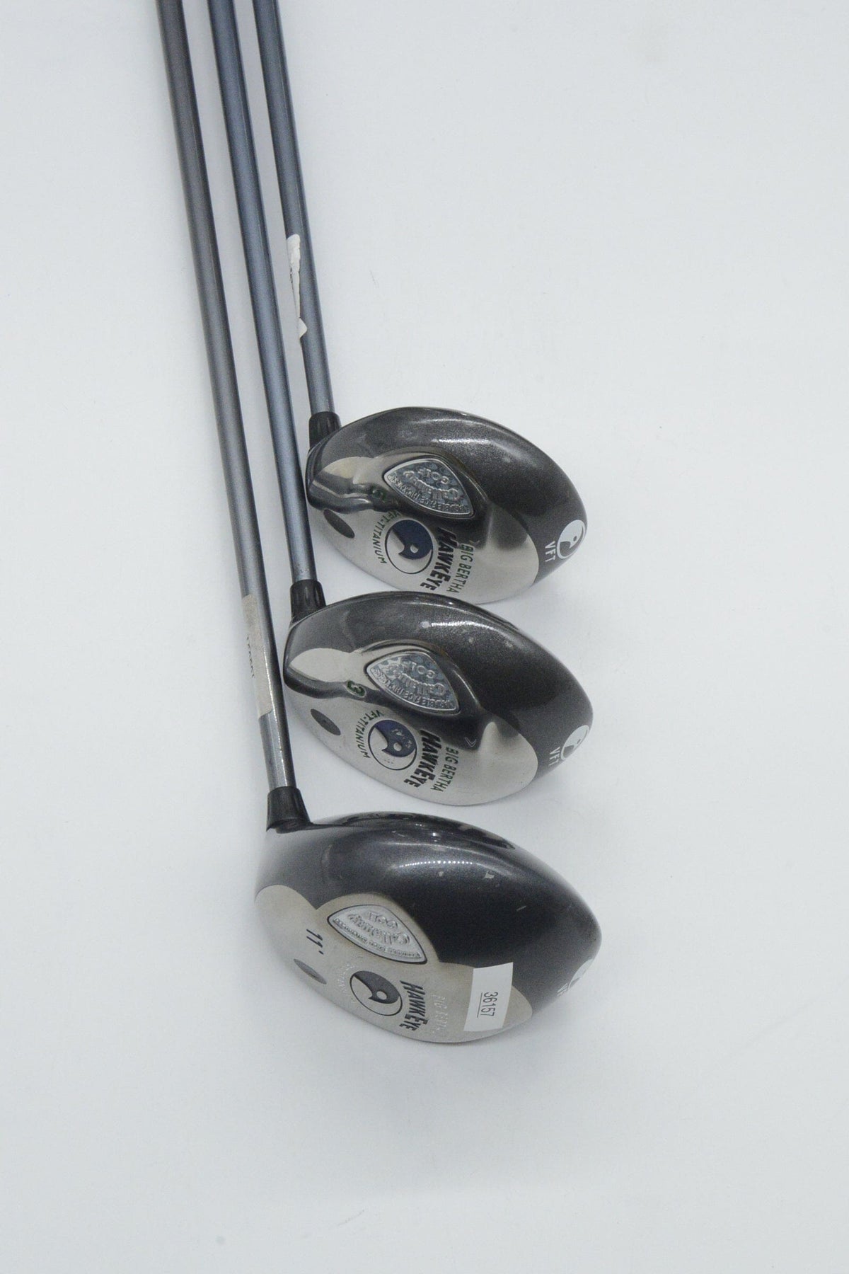 Women's Callaway Hawk Eye VFT Titanium D, 3W, 5W Wood Set W Flex Golf Fairway Woods Callaway