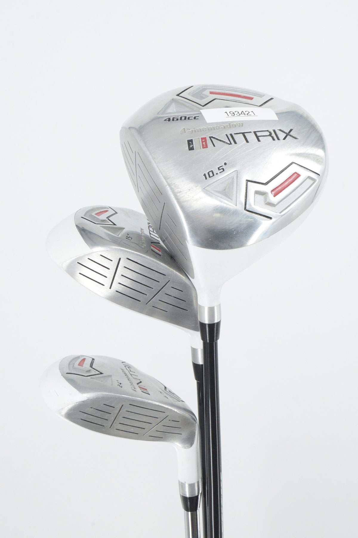 Lefty Pinemeadow Nitrix D, 3W, 4H Wood Set R Flex Golf Fairway Woods Pinemeadow