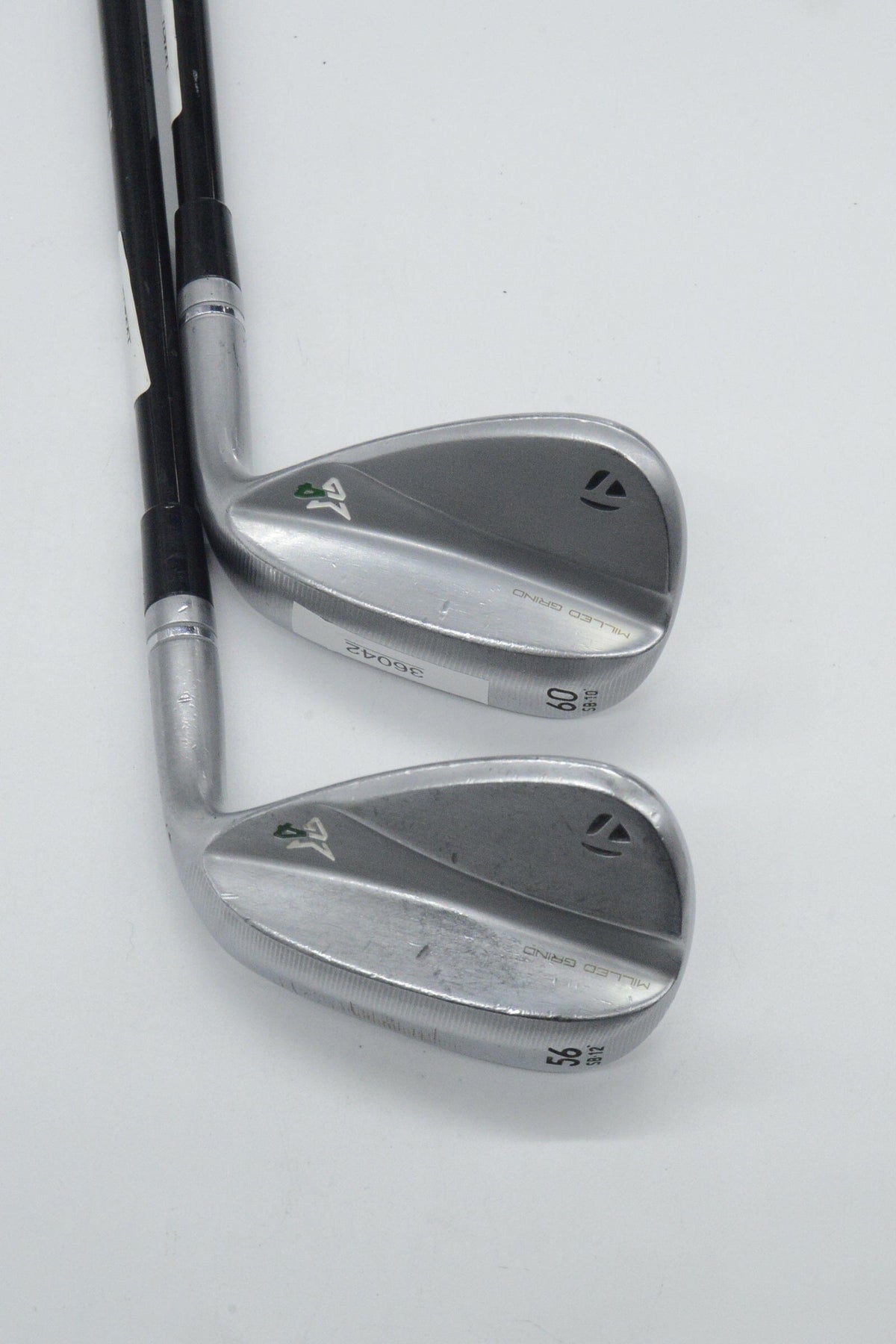 TaylorMade Milled Grind 4 Satin Chrome 56 & 60 Degree Wedge Set S Flex Golf Clubs GolfRoots