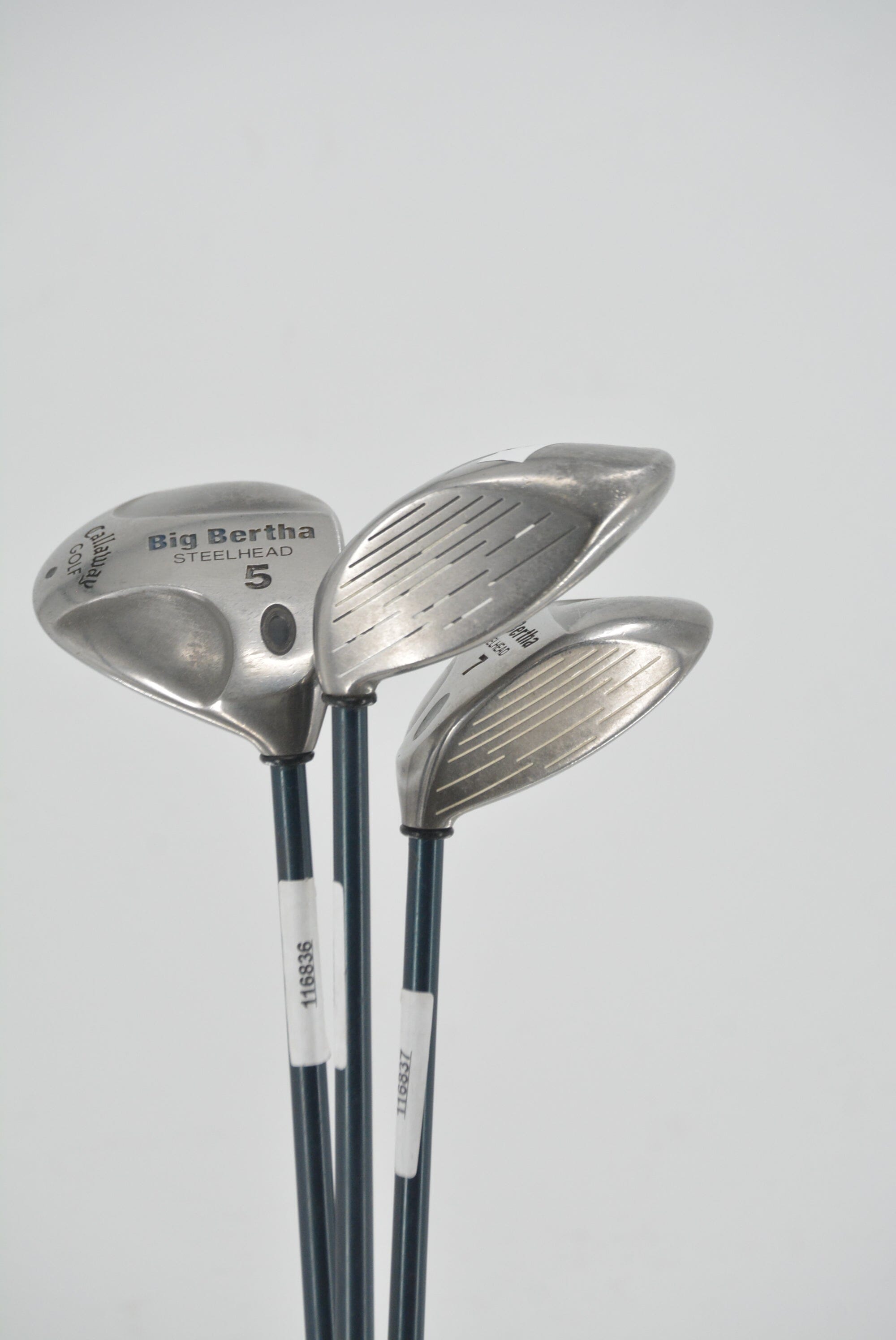 Women's Callaway Big Bertha Steelhead 3W, 5W, 7W Wood Set W Flex Golf Clubs GolfRoots