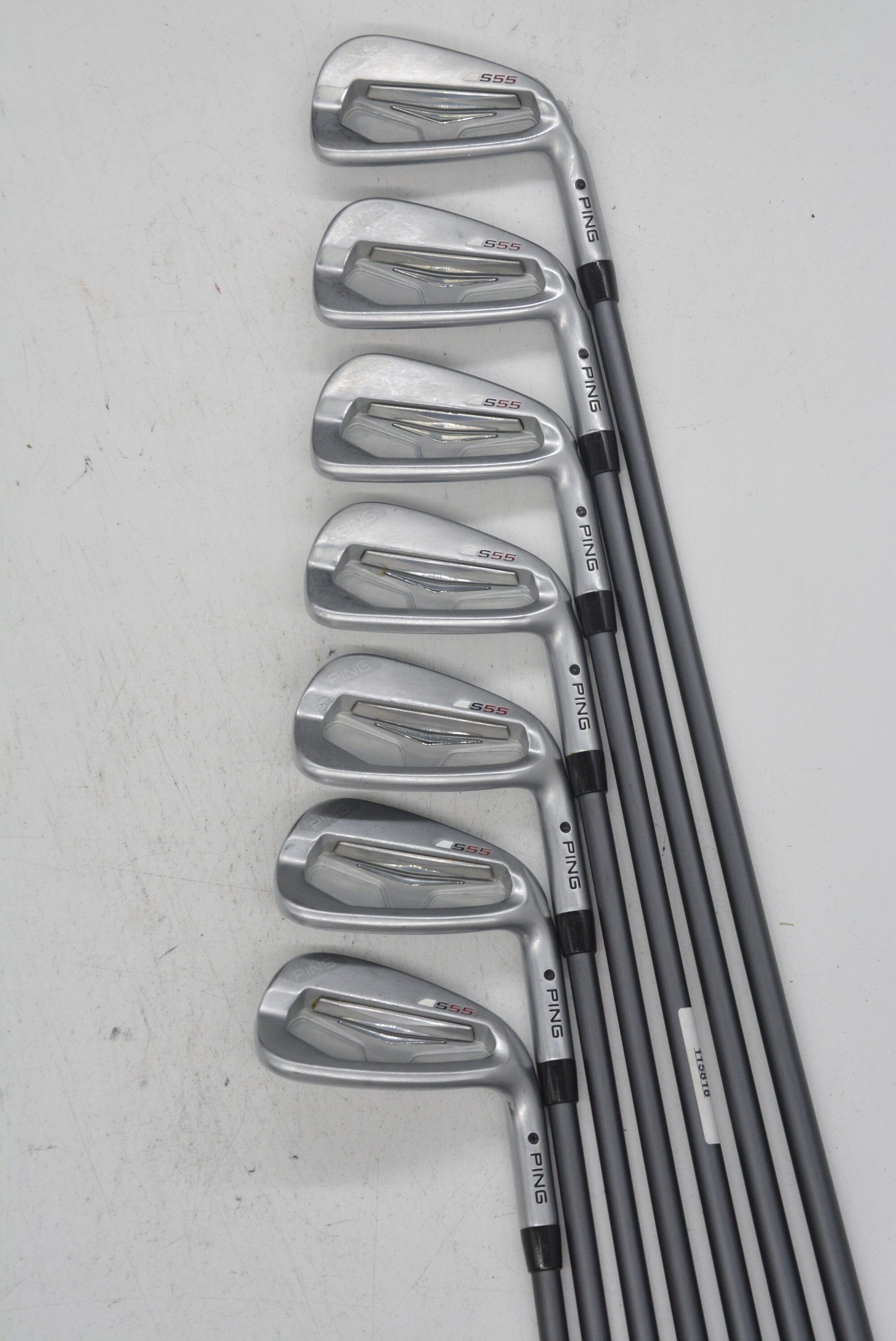 Ping S55 4-PW Iron Set S Flex -0.25" Golf Clubs GolfRoots