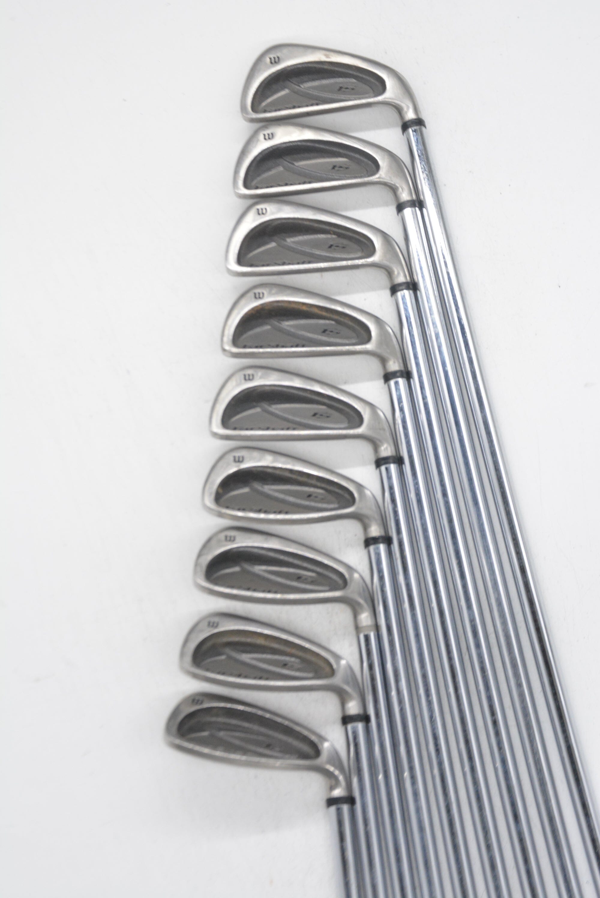 Wilson Fat Shaft 3-PW, SW Iron Set R Flex -0.25" Golf Clubs GolfRoots