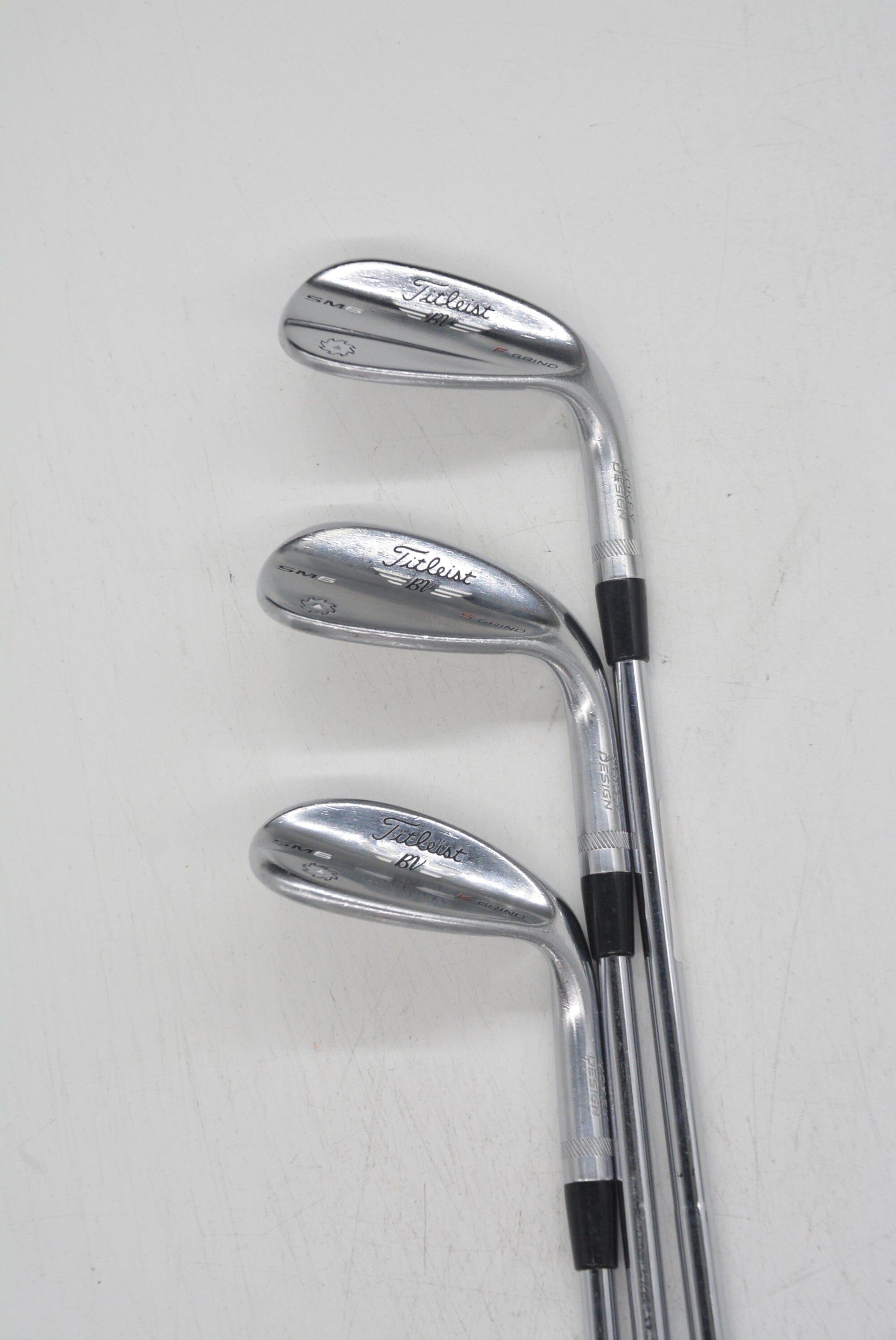 Titleist Vokey SM6 Tour Chrome 52, 56, 60 Degree Wedge Set Wedge Flex Golf Clubs GolfRoots