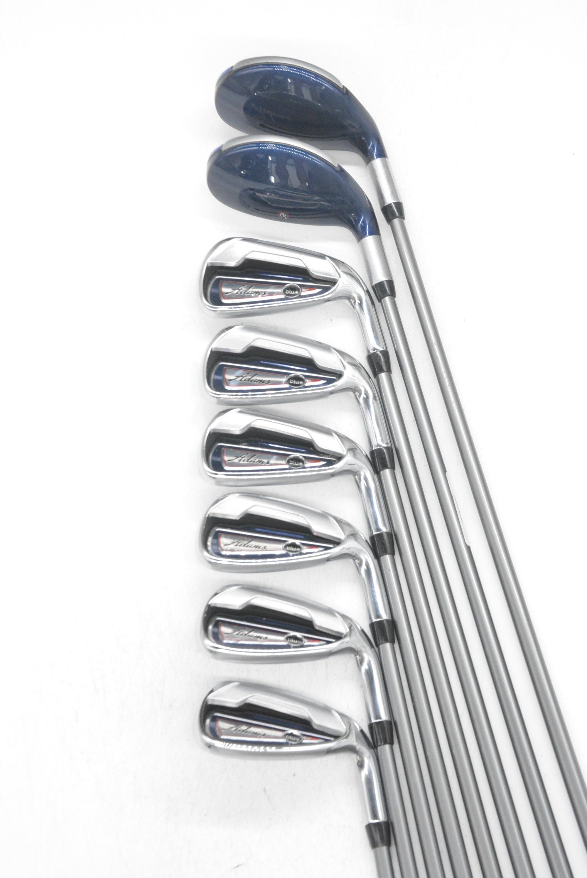 Adams Blue 3H, 5H, 5-PW Iron Set R Flex Std Length Golf Clubs GolfRoots