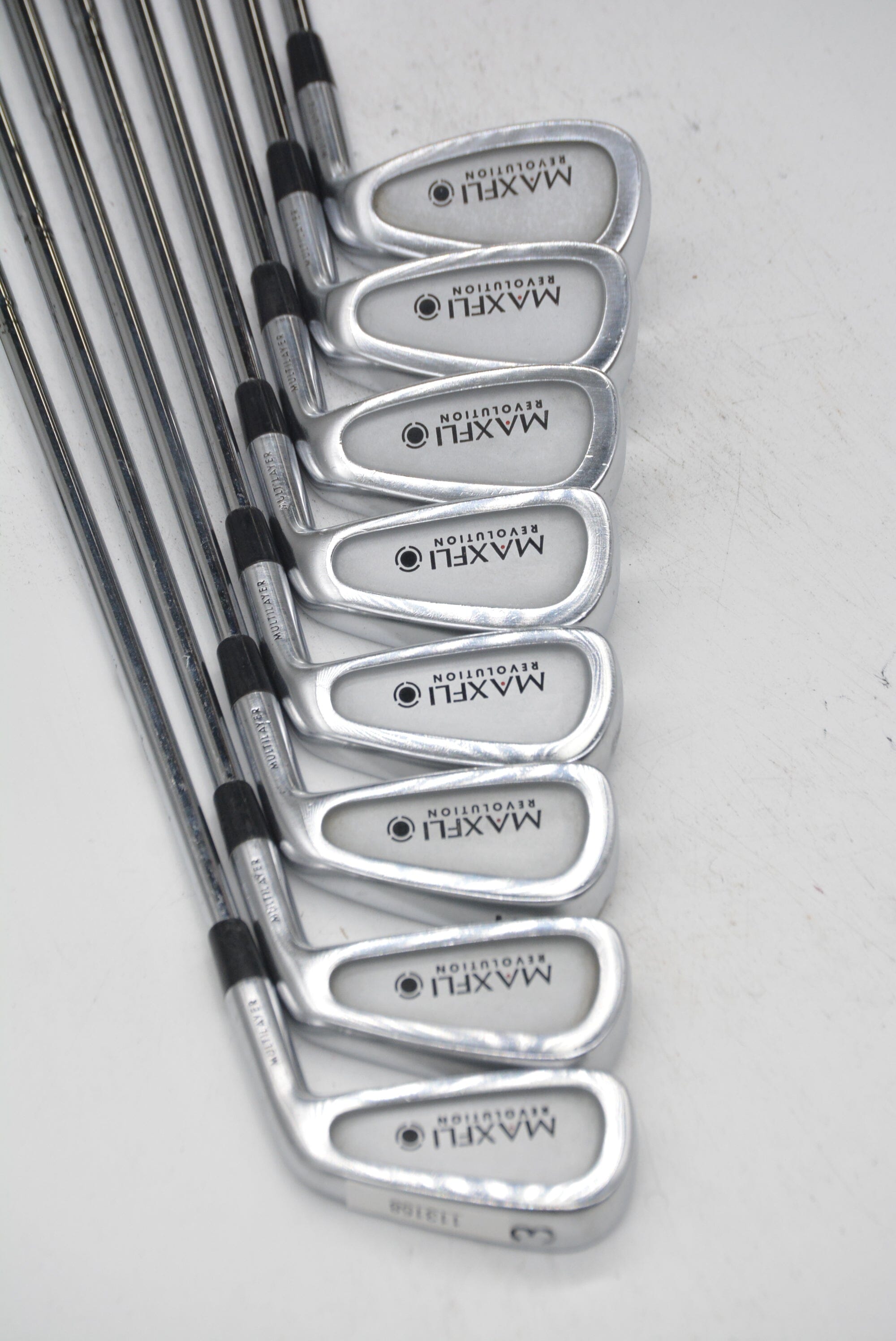 MaxFli Revolution Black 3-PW Iron Set R Flex -0.25" Golf Clubs GolfRoots