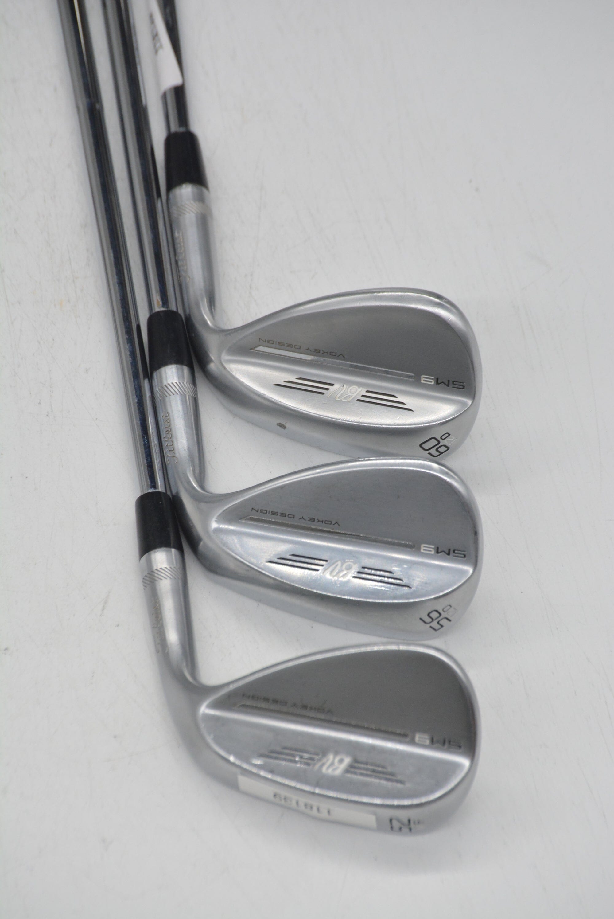 Titleist Vokey SM9 Tour Chrome 52, 56, 60 Degree Wedge Set Wedge Flex Golf Clubs GolfRoots