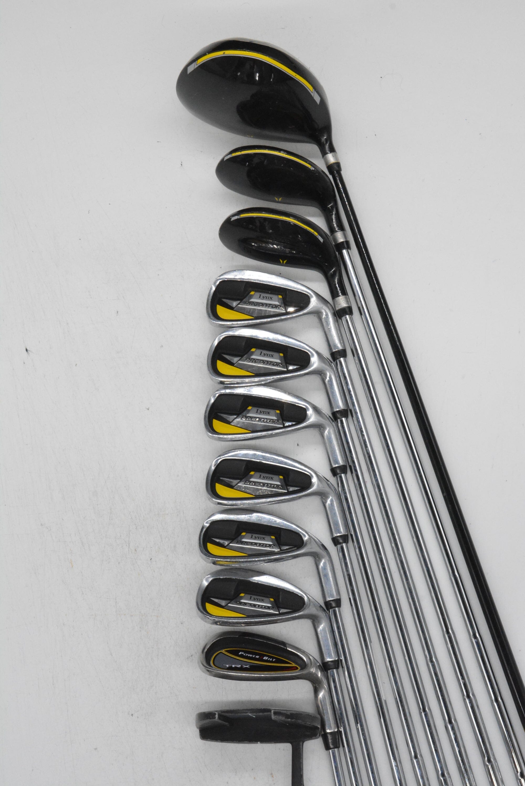 Lynx Predator Mixed Full Set R Flex +0.5" Golf Clubs GolfRoots