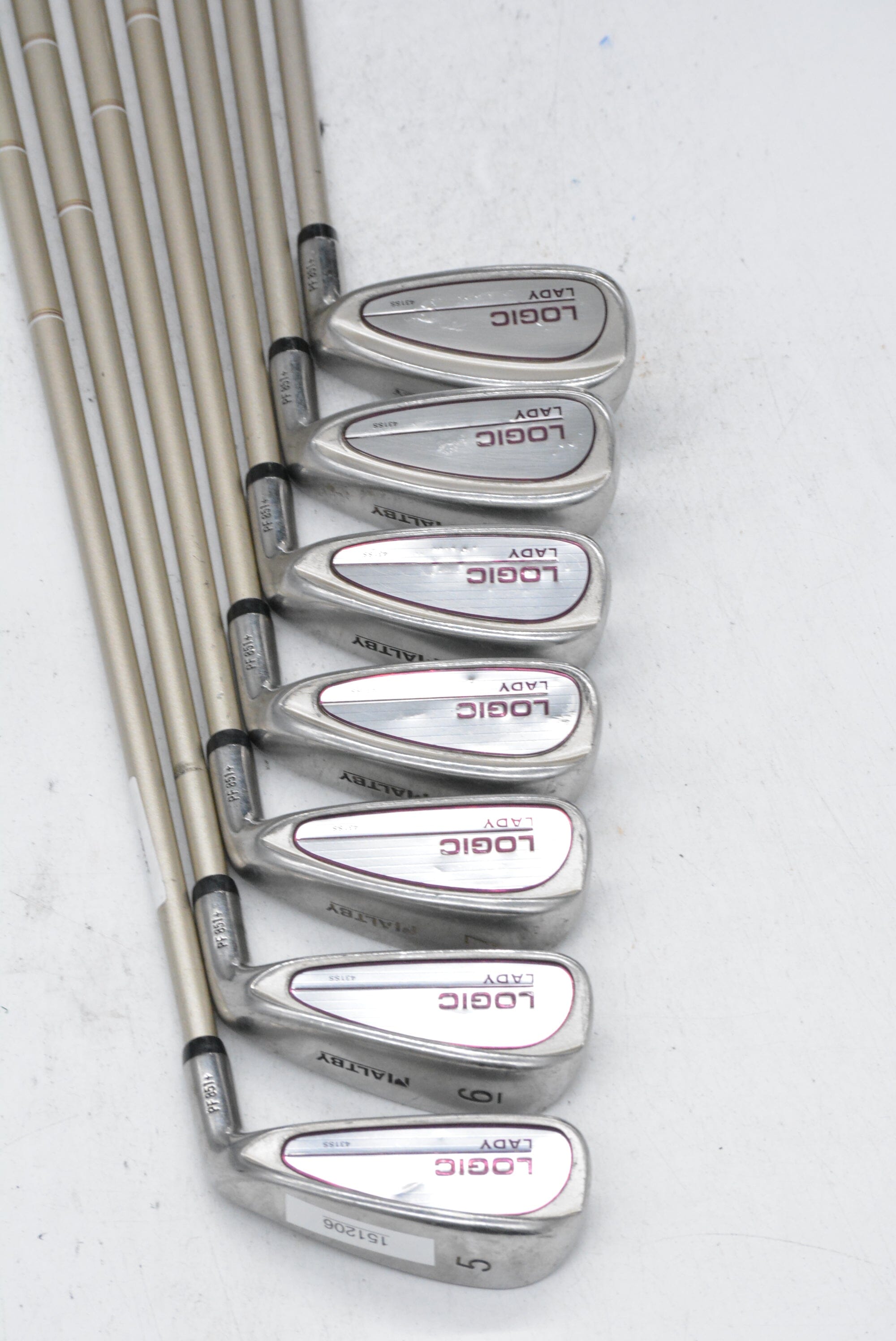 Women's Maltby Logic Lady 5-PW, SW Iron Set W Flex -0.25" Golf Clubs GolfRoots