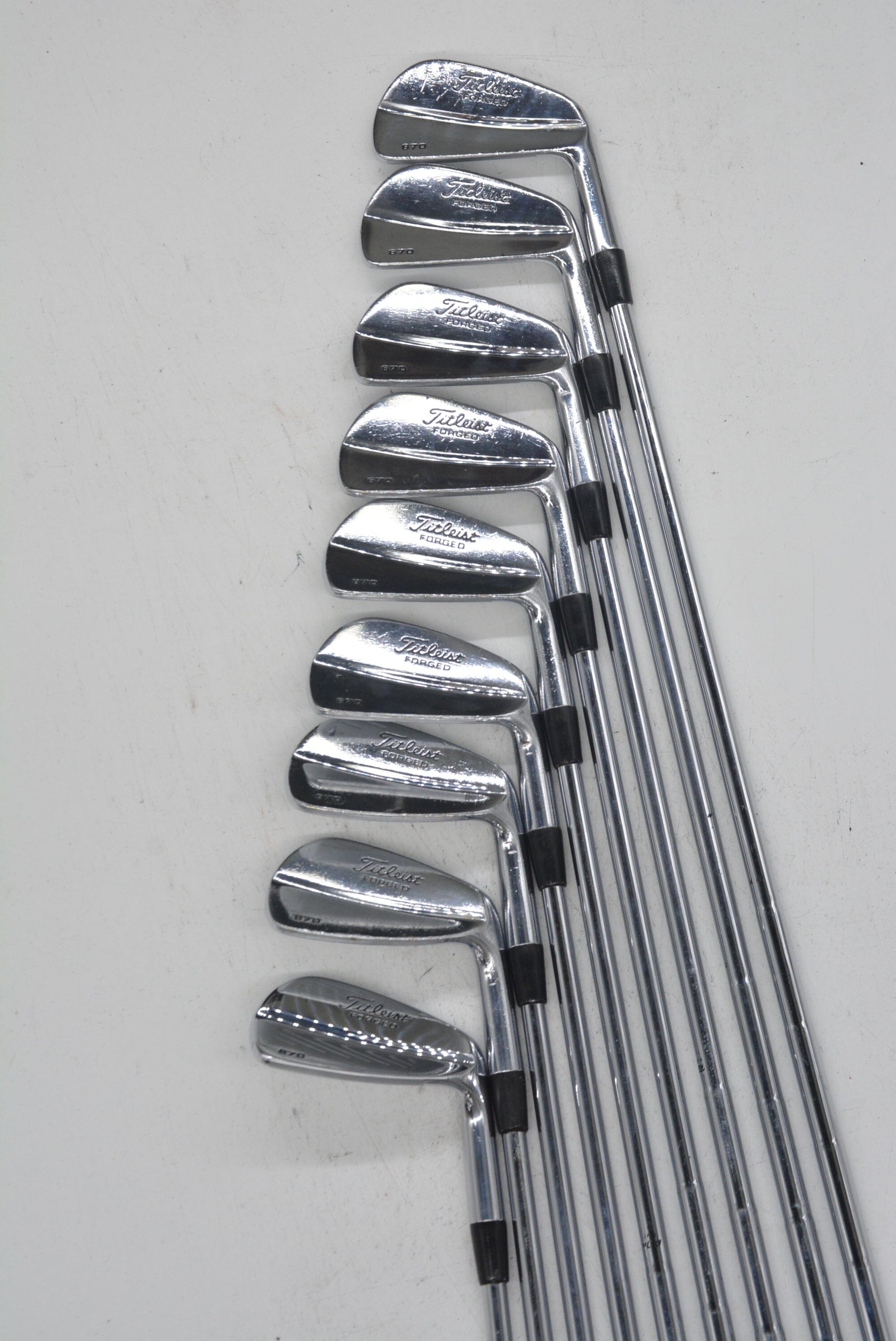 Titleist 670 Forged 2-PW Iron Set S Flex +0.25" Golf Clubs GolfRoots