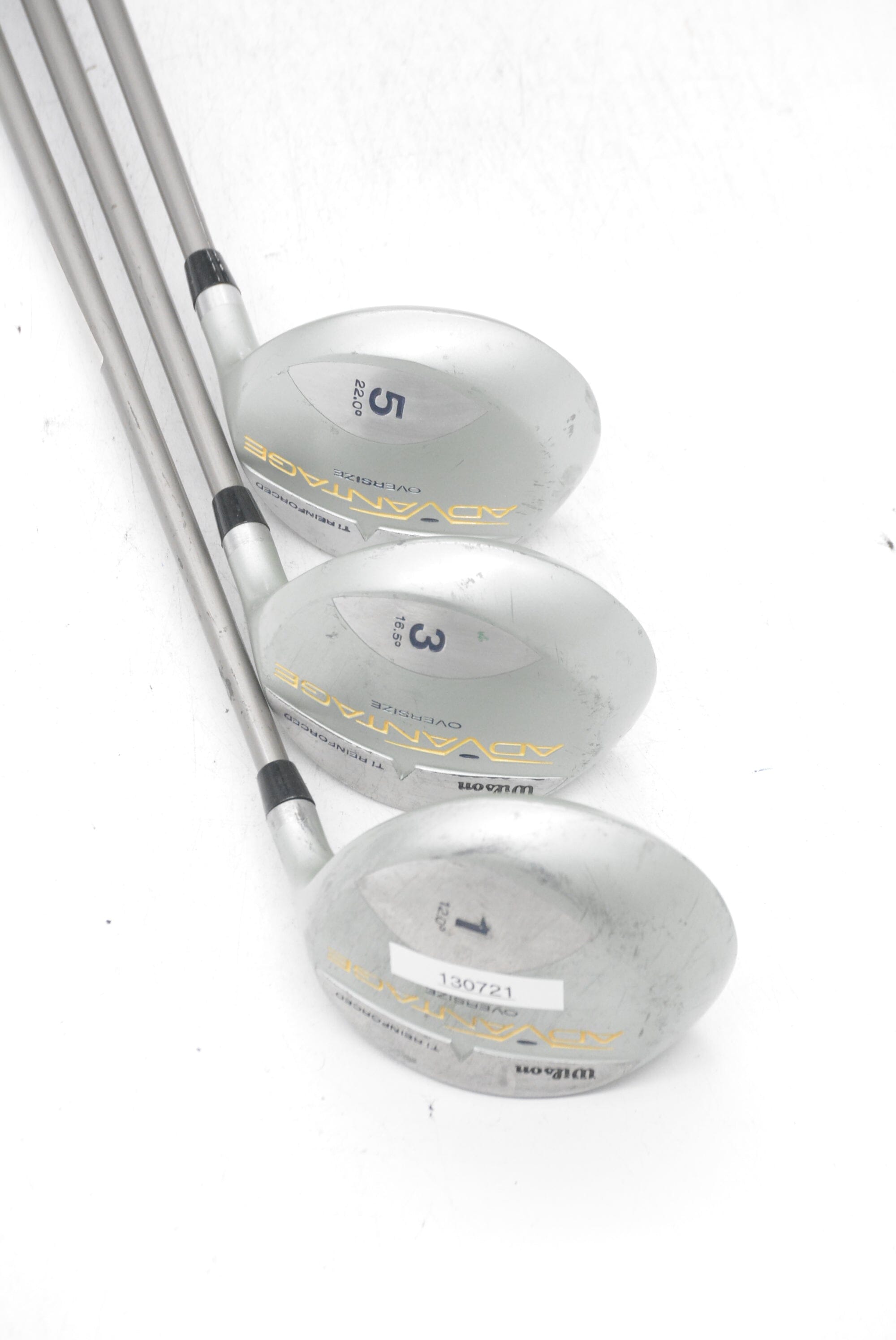 Women's Wilson Ad Advantage D, 3W, 5W Wood Set W Flex Golf Clubs GolfRoots