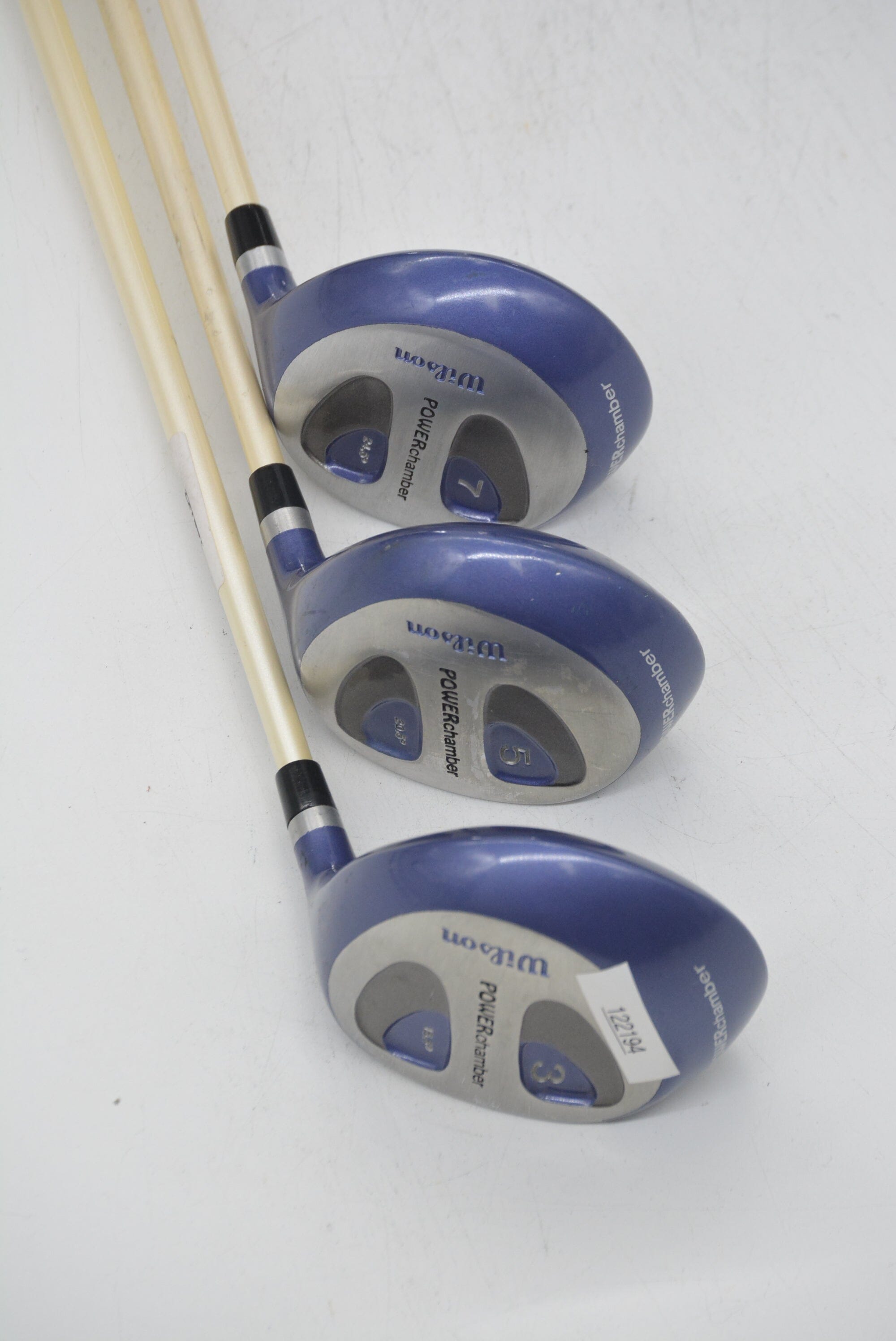 Women's Wilson Power Chamber 3W, 5W, 7W Wood Set W Flex Golf Clubs GolfRoots