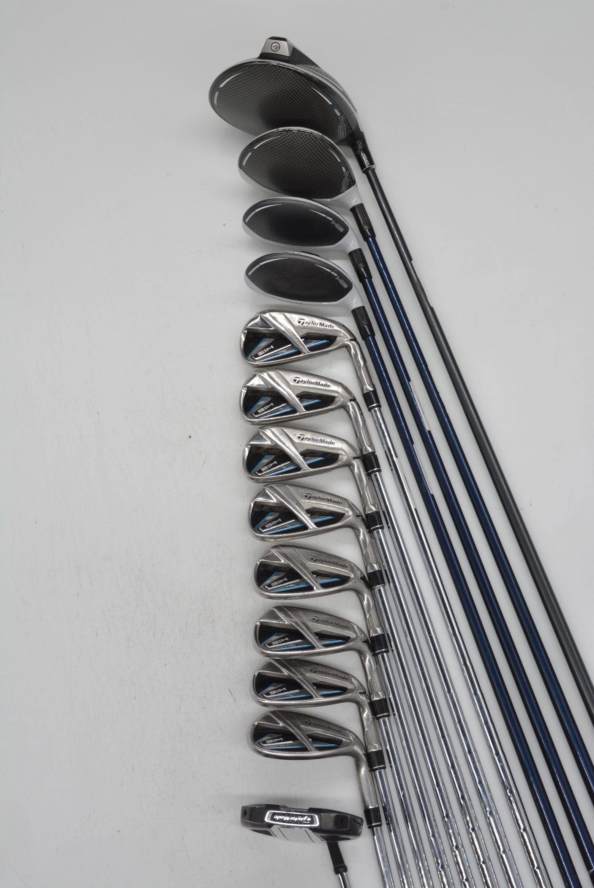 TaylorMade SIM Max Mixed Full Set S Flex +1.75" Golf Clubs GolfRoots
