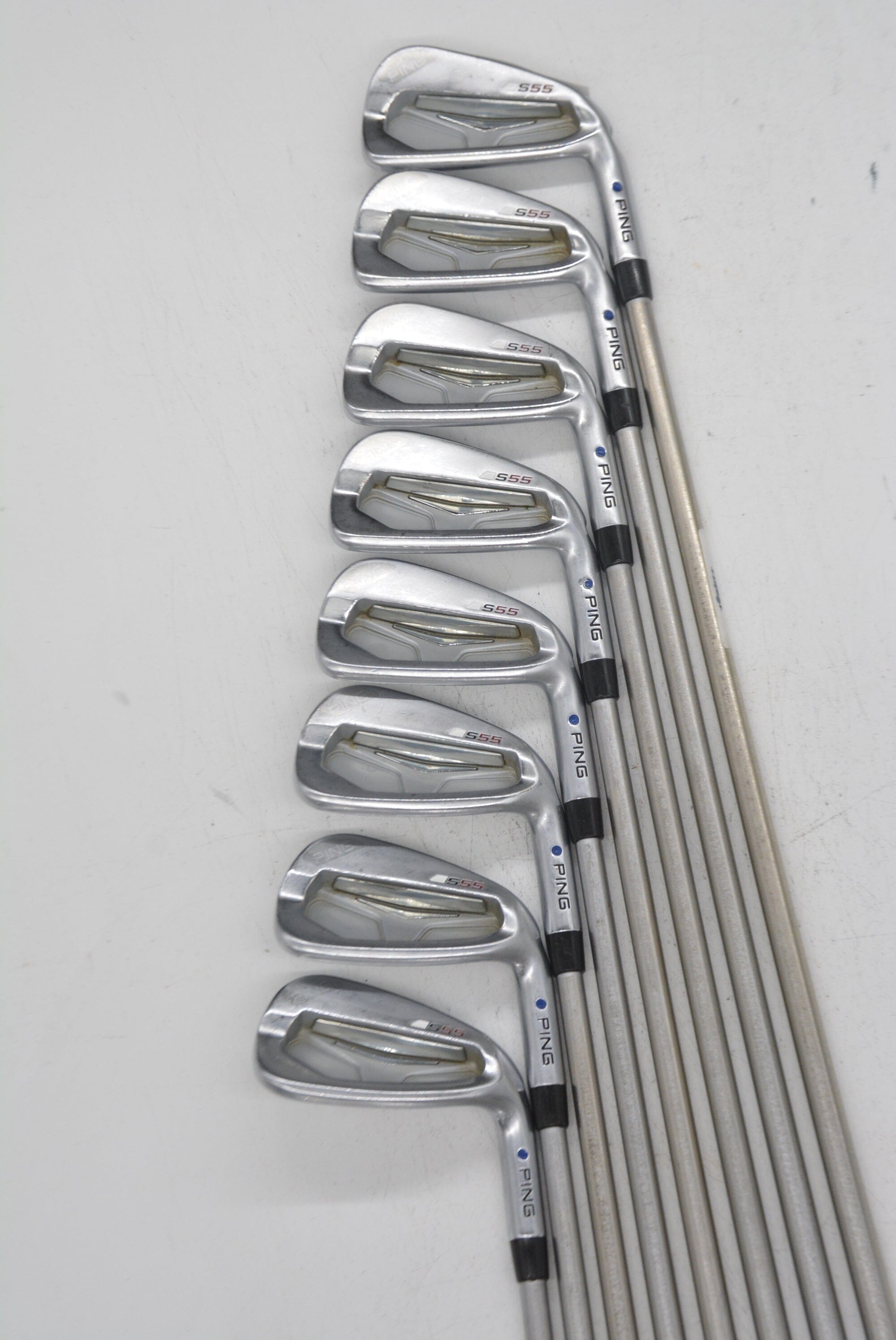 Ping S55 3-PW Iron Set S Flex +0.5" Golf Clubs GolfRoots