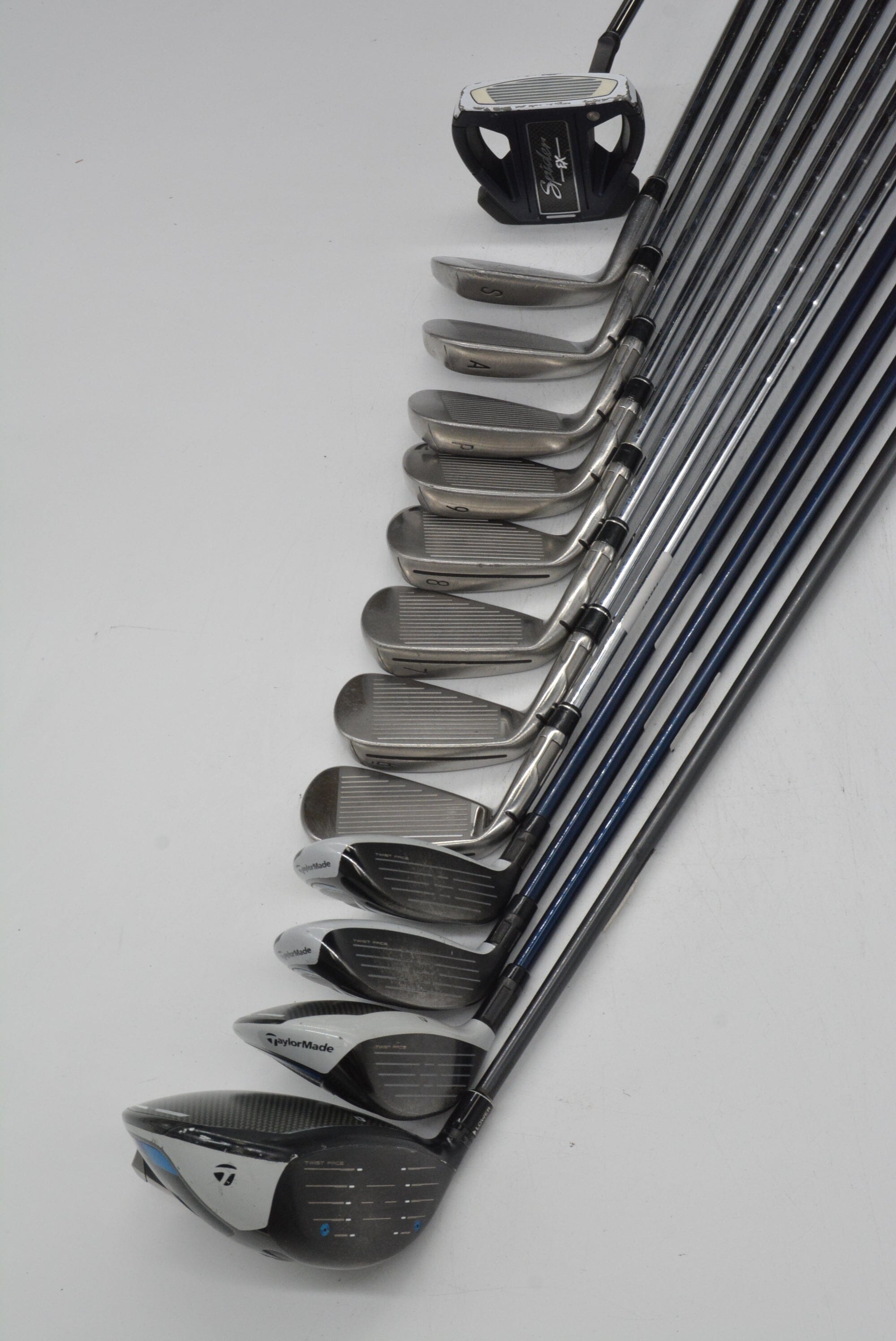 TaylorMade SIM Max Mixed Full Set S Flex +1.75" Golf Clubs GolfRoots