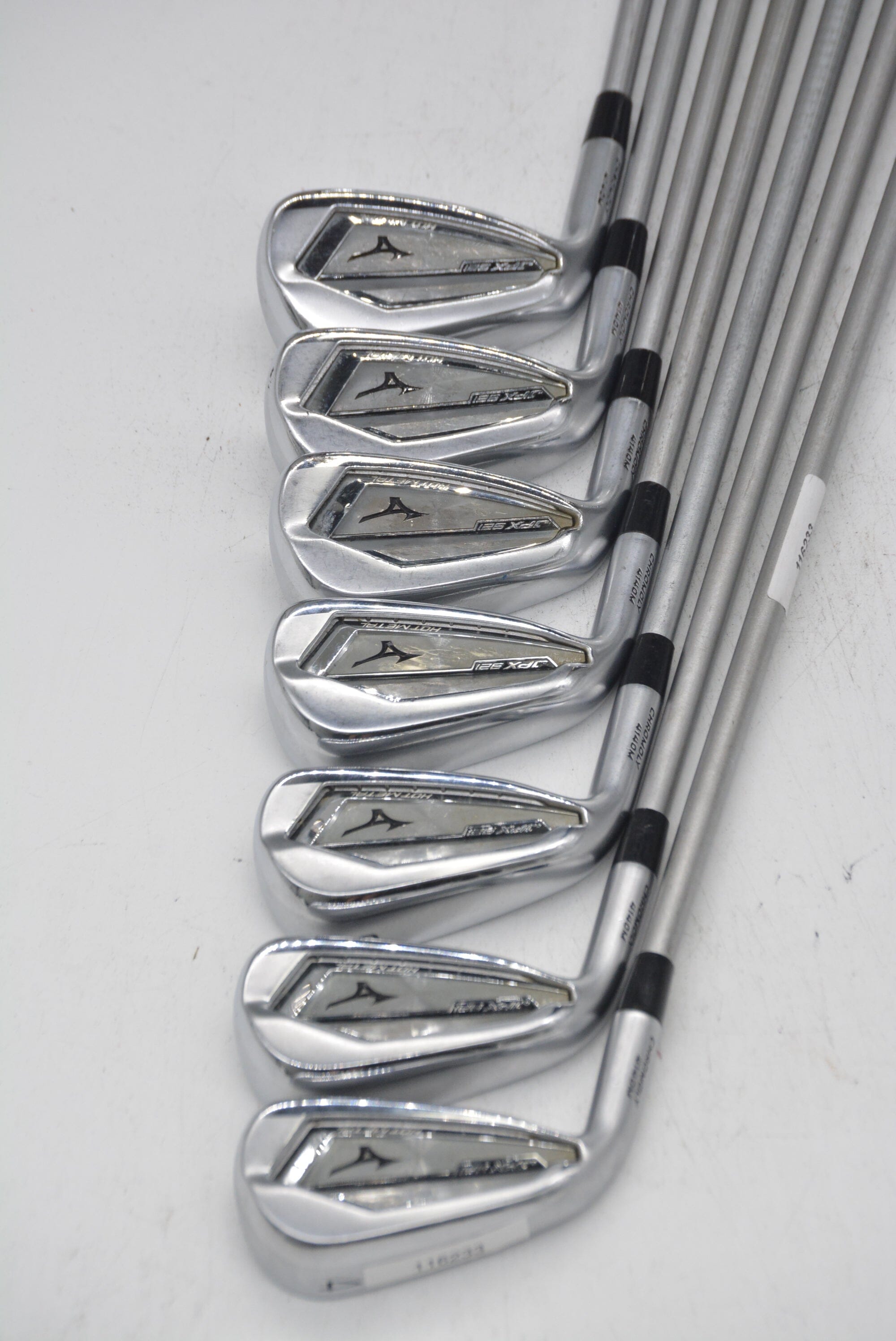 Lefty Mizuno JPX 921 Hot Metal 4-PW Iron Set X Flex +0.5" Golf Clubs GolfRoots