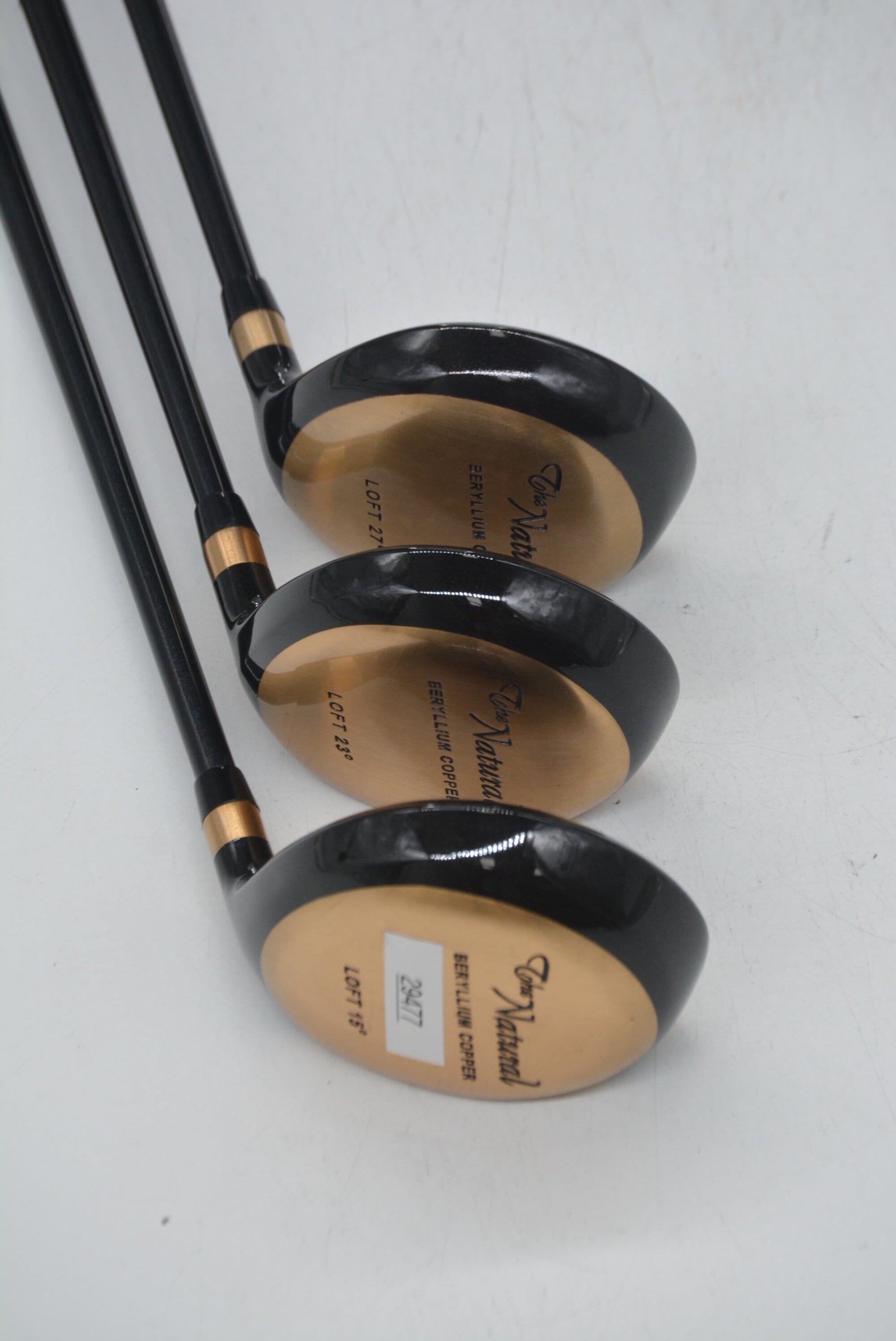 Natural Golf Beryllium Copper 3W, 7W, 9W Wood Set SR Flex Golf Clubs GolfRoots