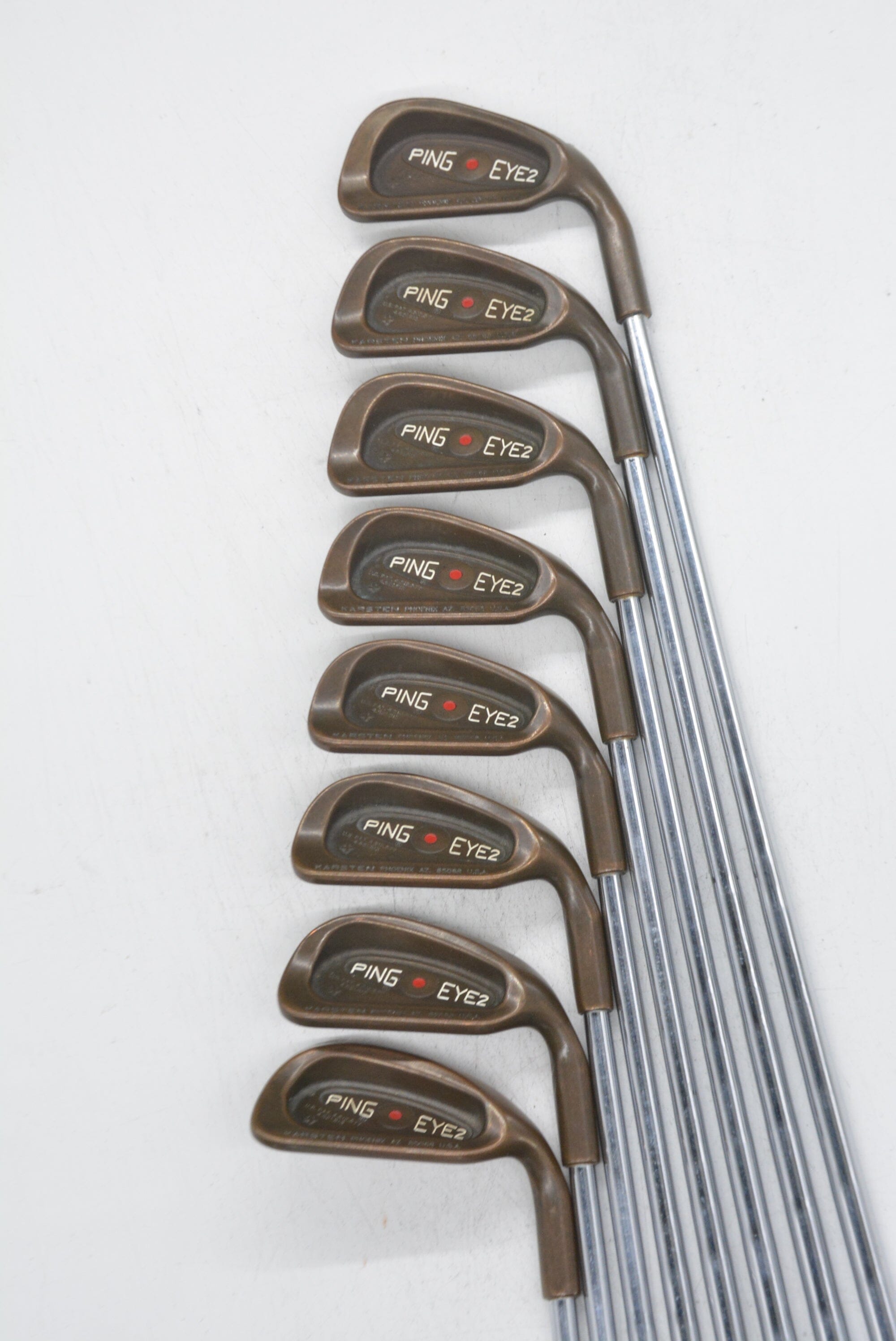 Ping Eye 2 + Beryllium Copper 3-PW Iron Set R Flex Std Length Golf Clubs GolfRoots