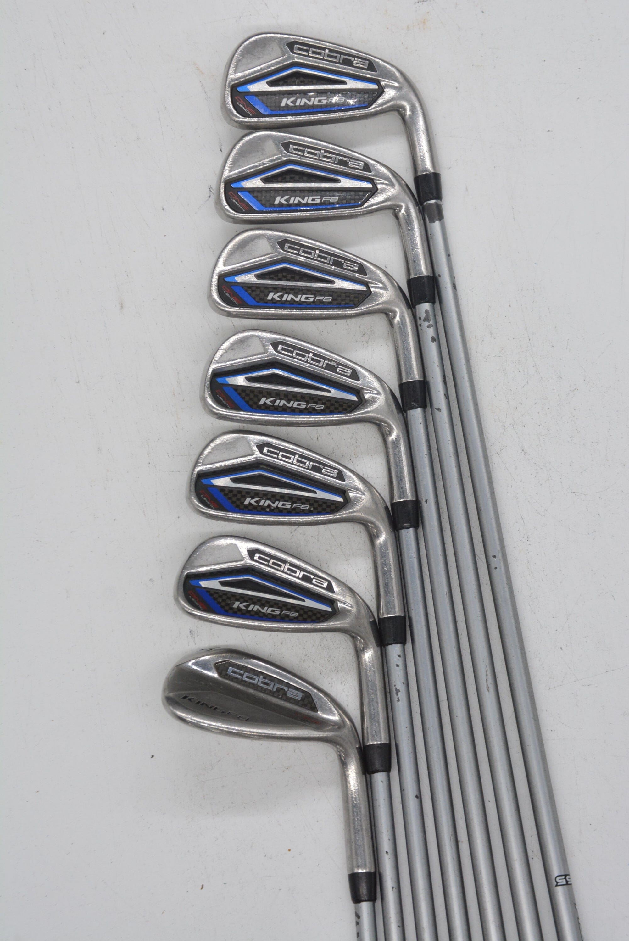 Cobra King F8 One Length 5-GW Iron Set S Flex 36.75" Golf Clubs GolfRoots