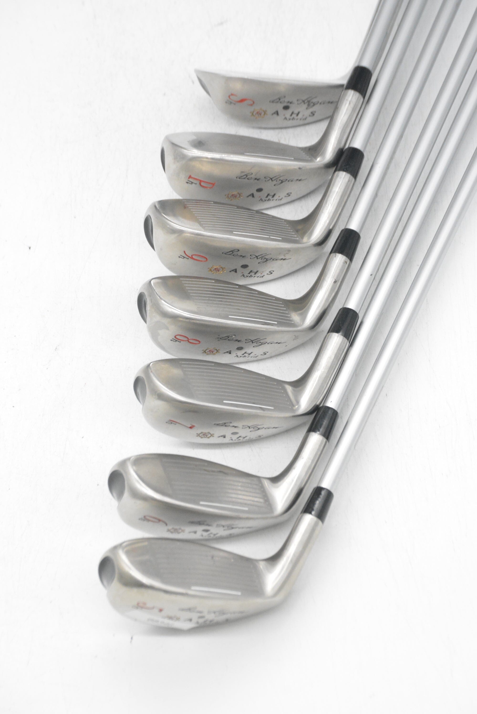 Ben Hogan A.H.S. Hybrid 5-PW, SW Iron Set S Flex Std Length Golf Clubs GolfRoots