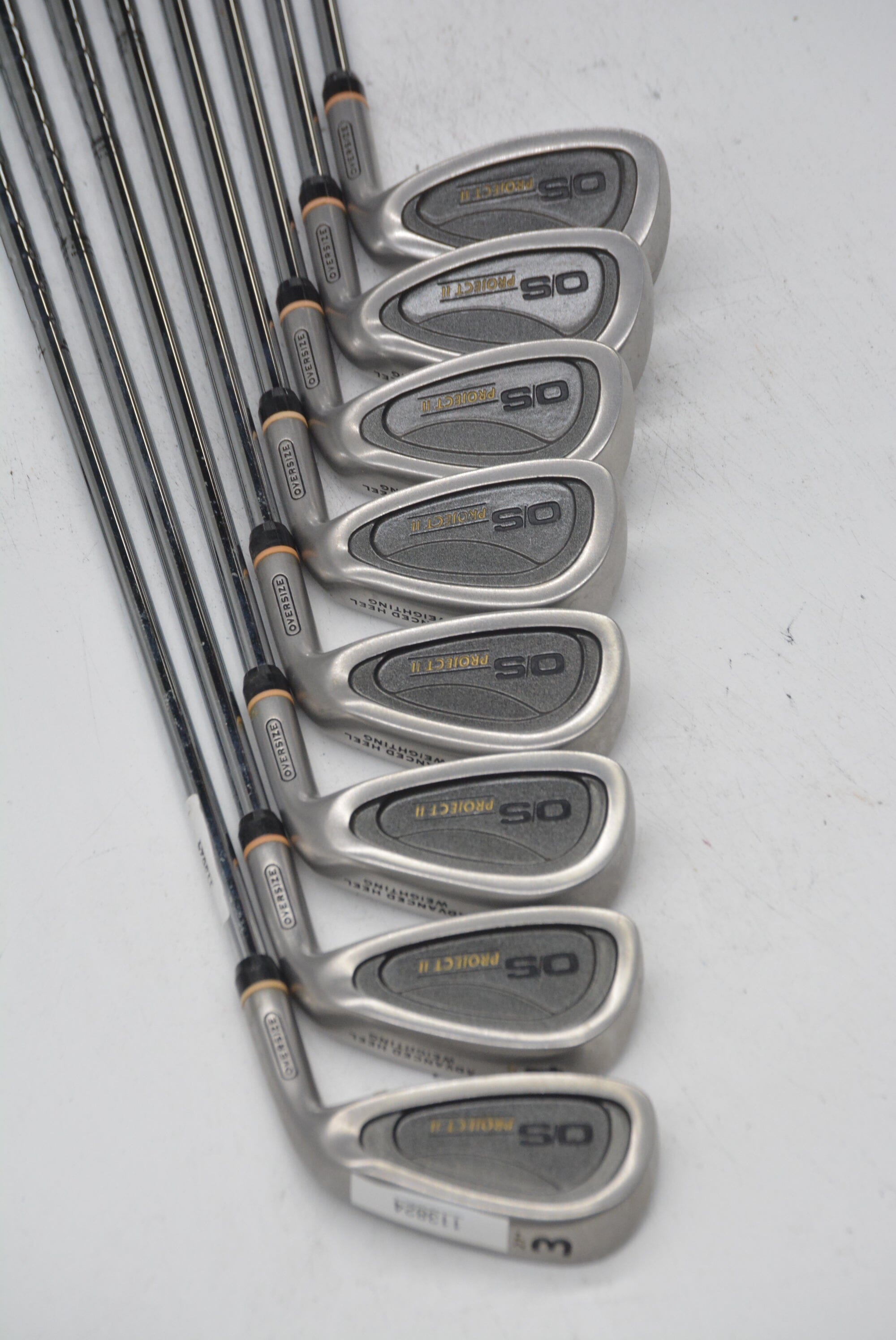 Project II O/S 3-PW Iron Set R Flex +1.5" Golf Clubs GolfRoots