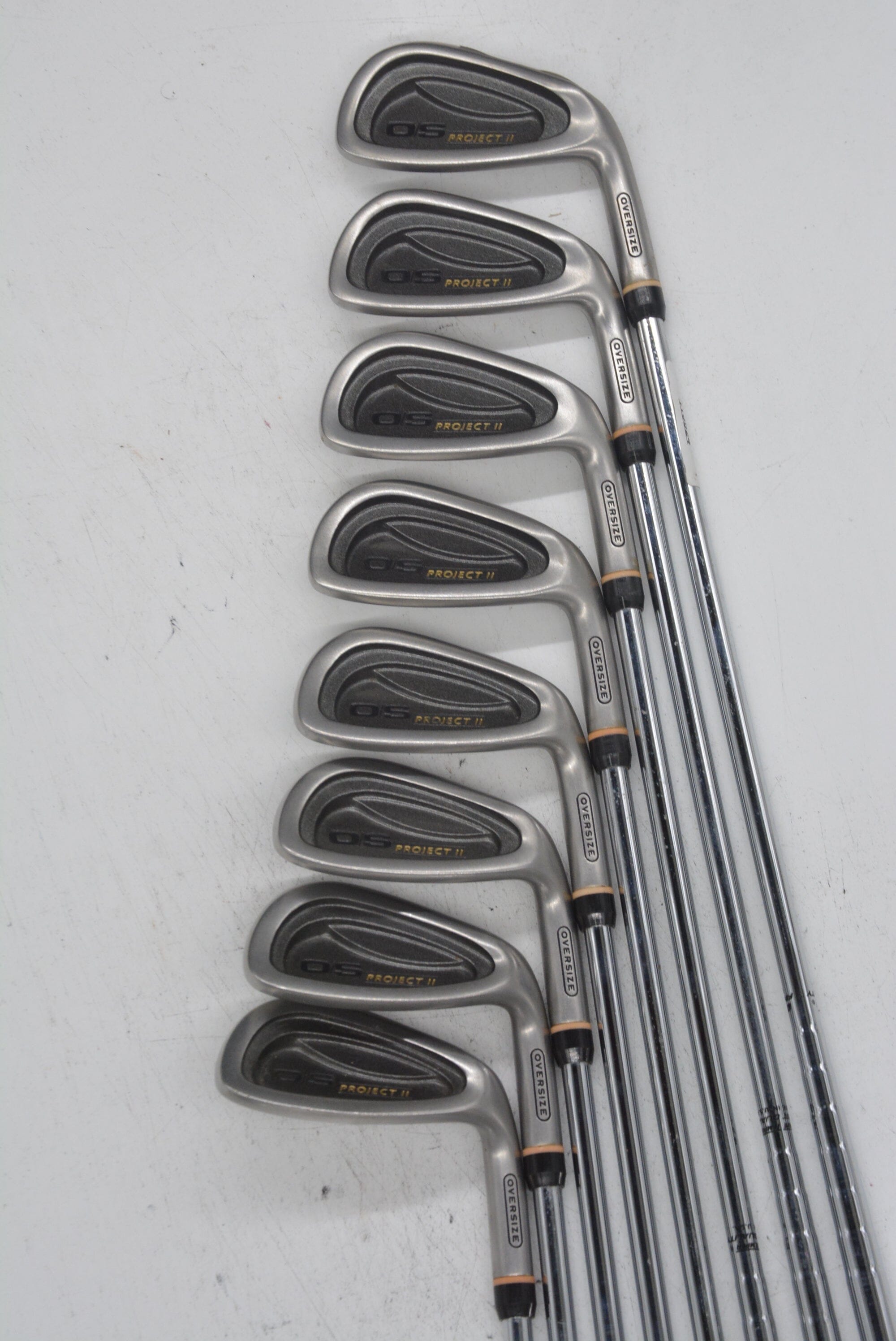 Project II O/S 3-PW Iron Set R Flex +1.5" Golf Clubs GolfRoots