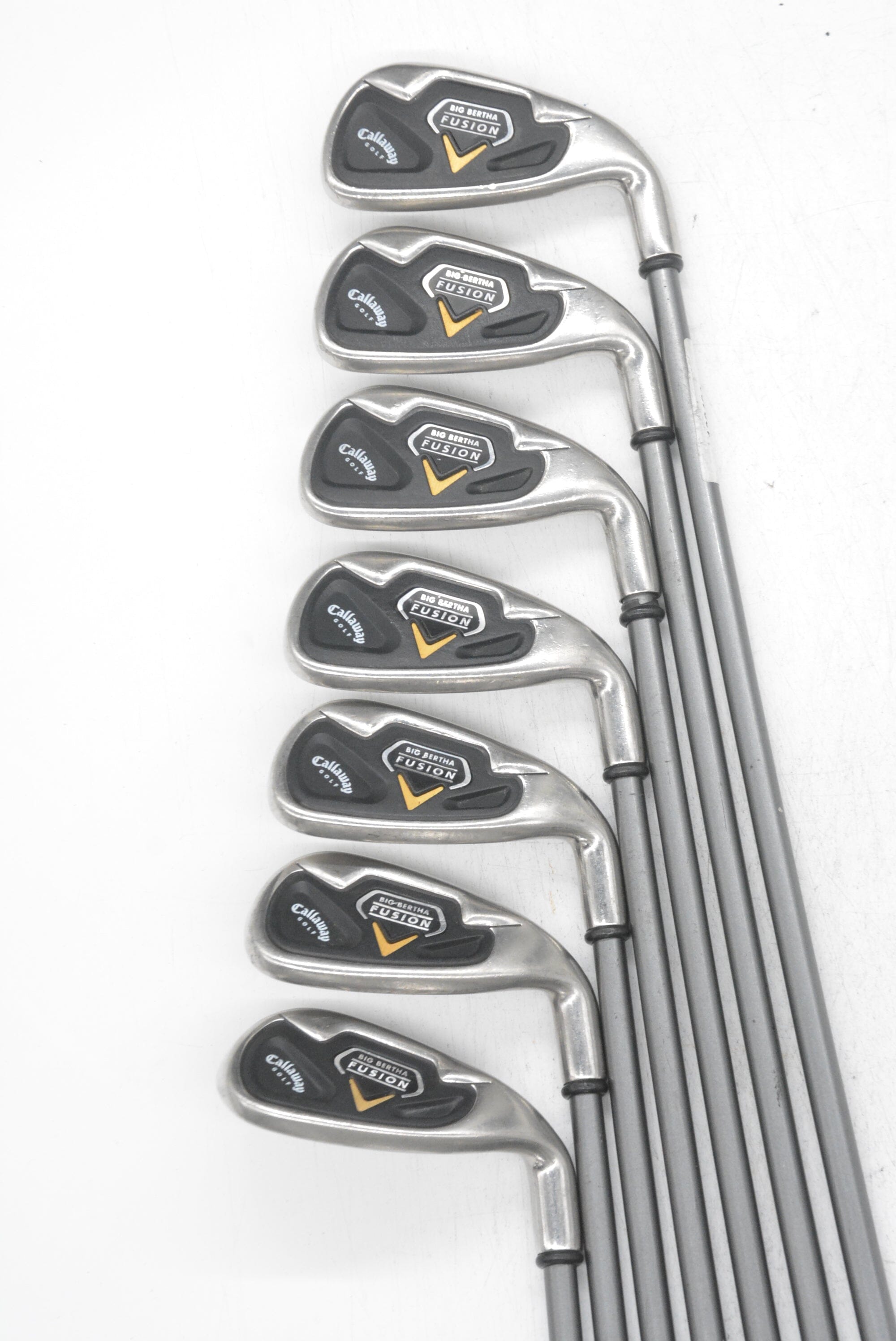 Callaway Big Bertha Fusion 5-PW, SW Iron Set R Flex -0.5" Golf Clubs GolfRoots