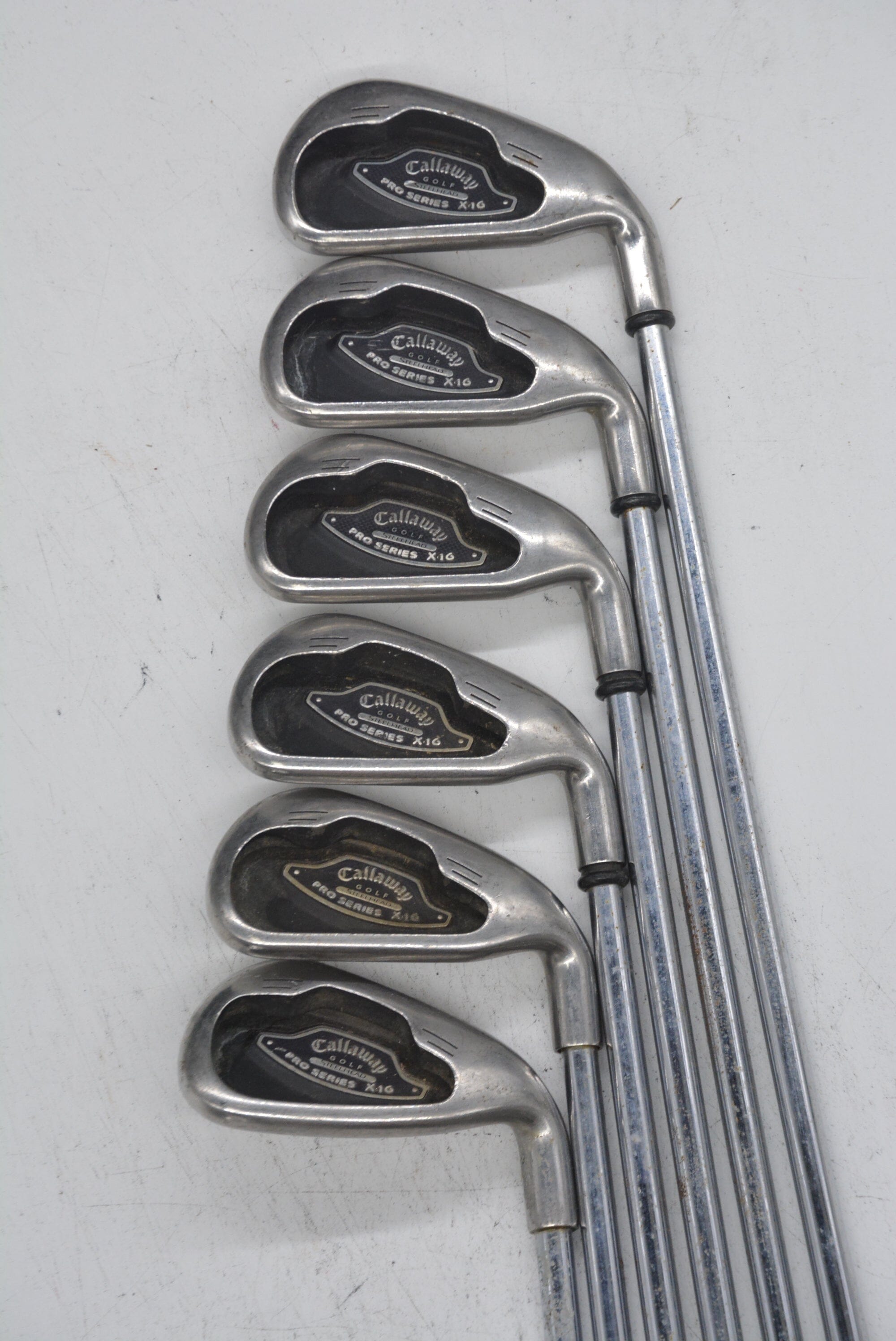 Callaway Steelhead X-16 Pro Series 3-8 Iron Set S Flex +0.5" Golf Clubs GolfRoots