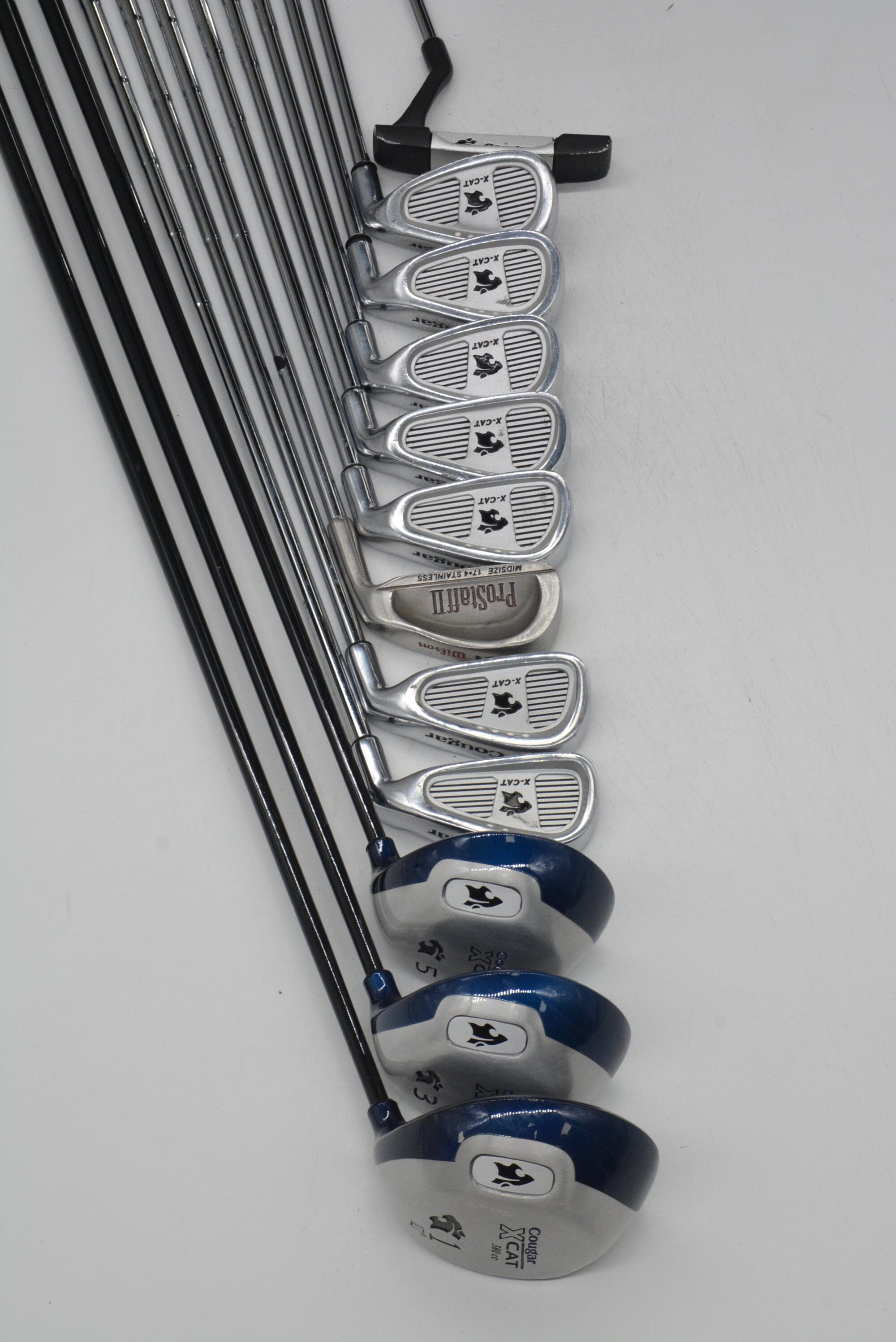 Cougar X-Cat Mixed Full Set R Flex -0.25" Golf Clubs GolfRoots