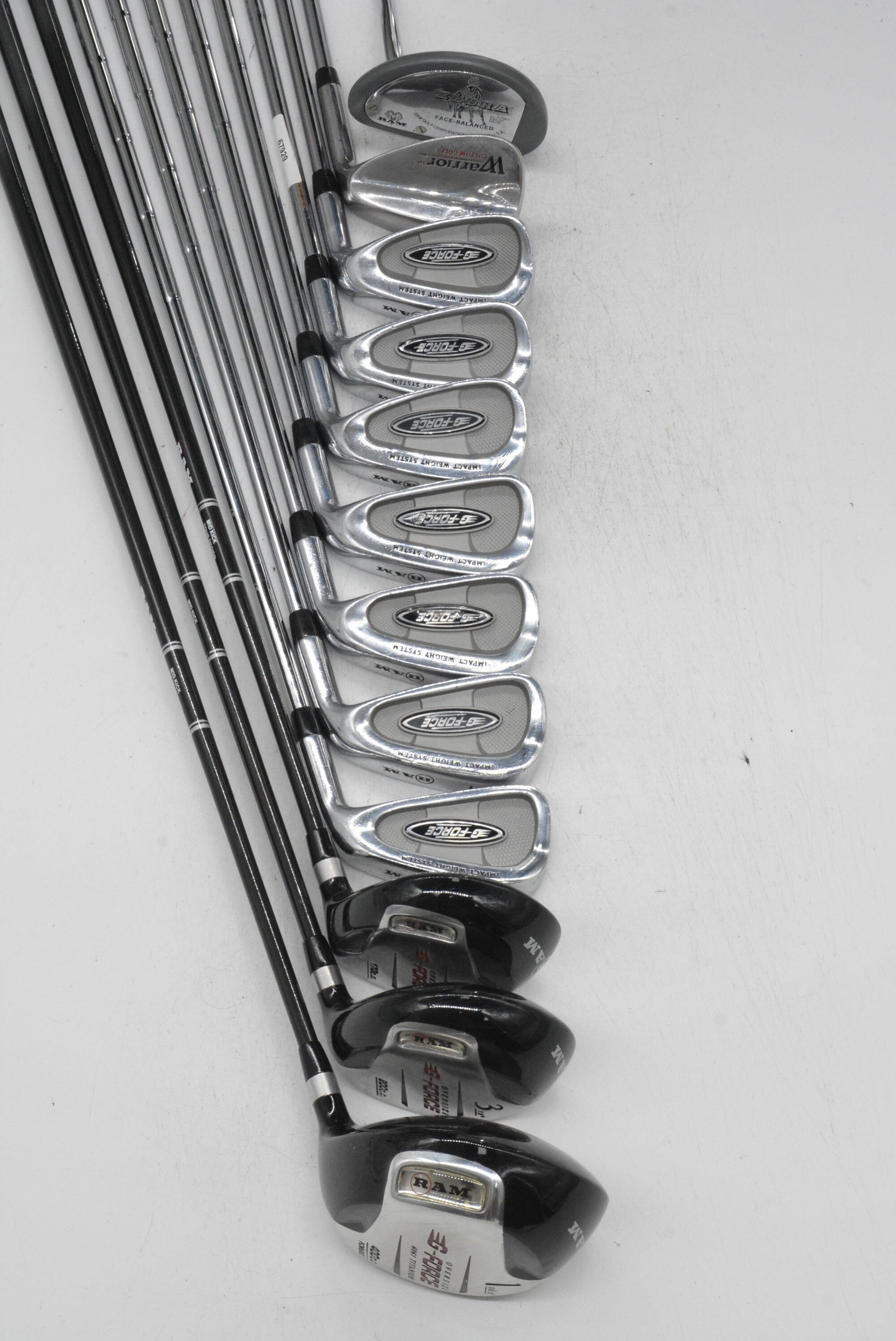 Ram G-Force Mixed Full Set R Flex -0.25" Golf Clubs GolfRoots