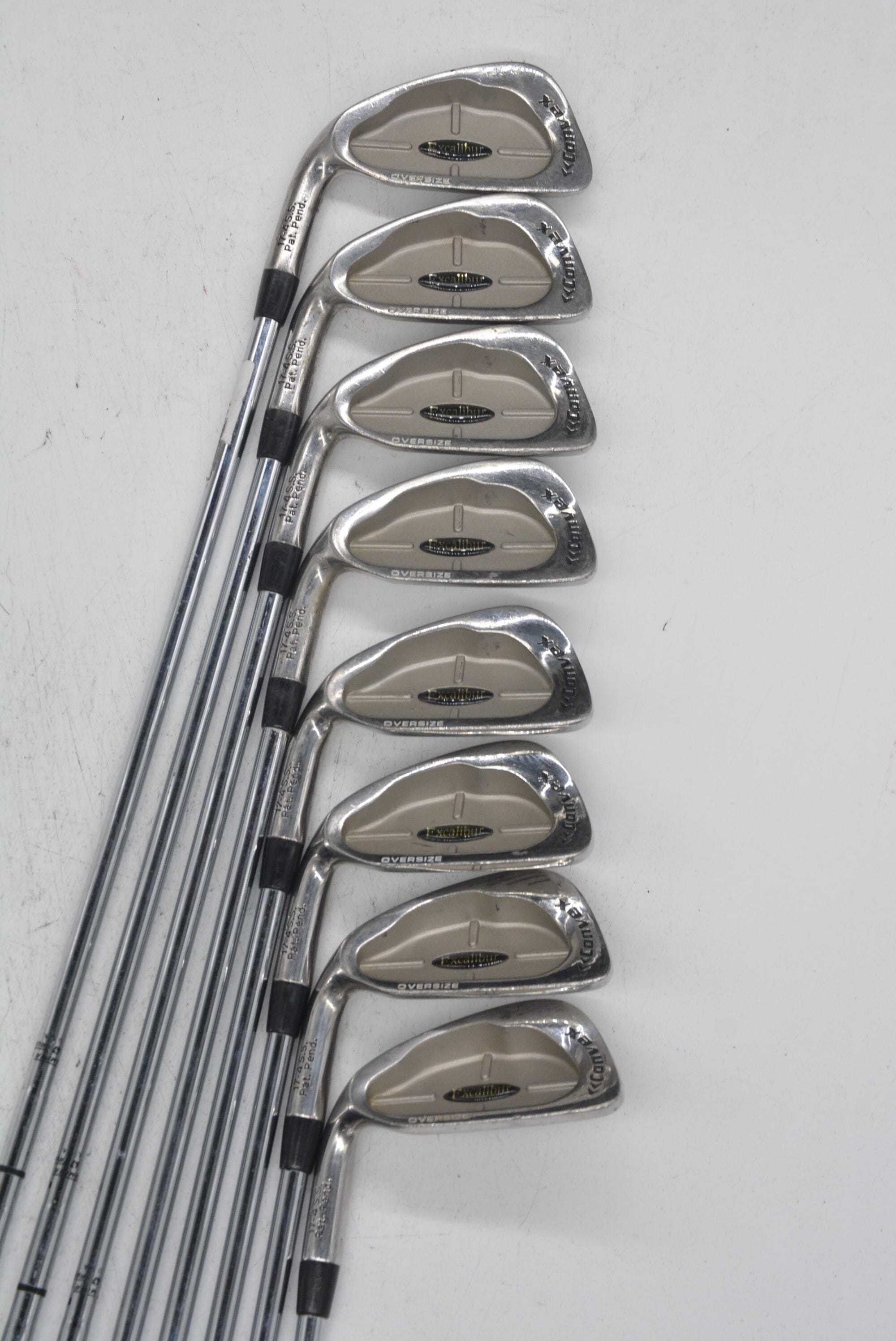 Lefty Excalibur Convex Oversized 3-PW Iron Set S Flex +1" Golf Clubs GolfRoots