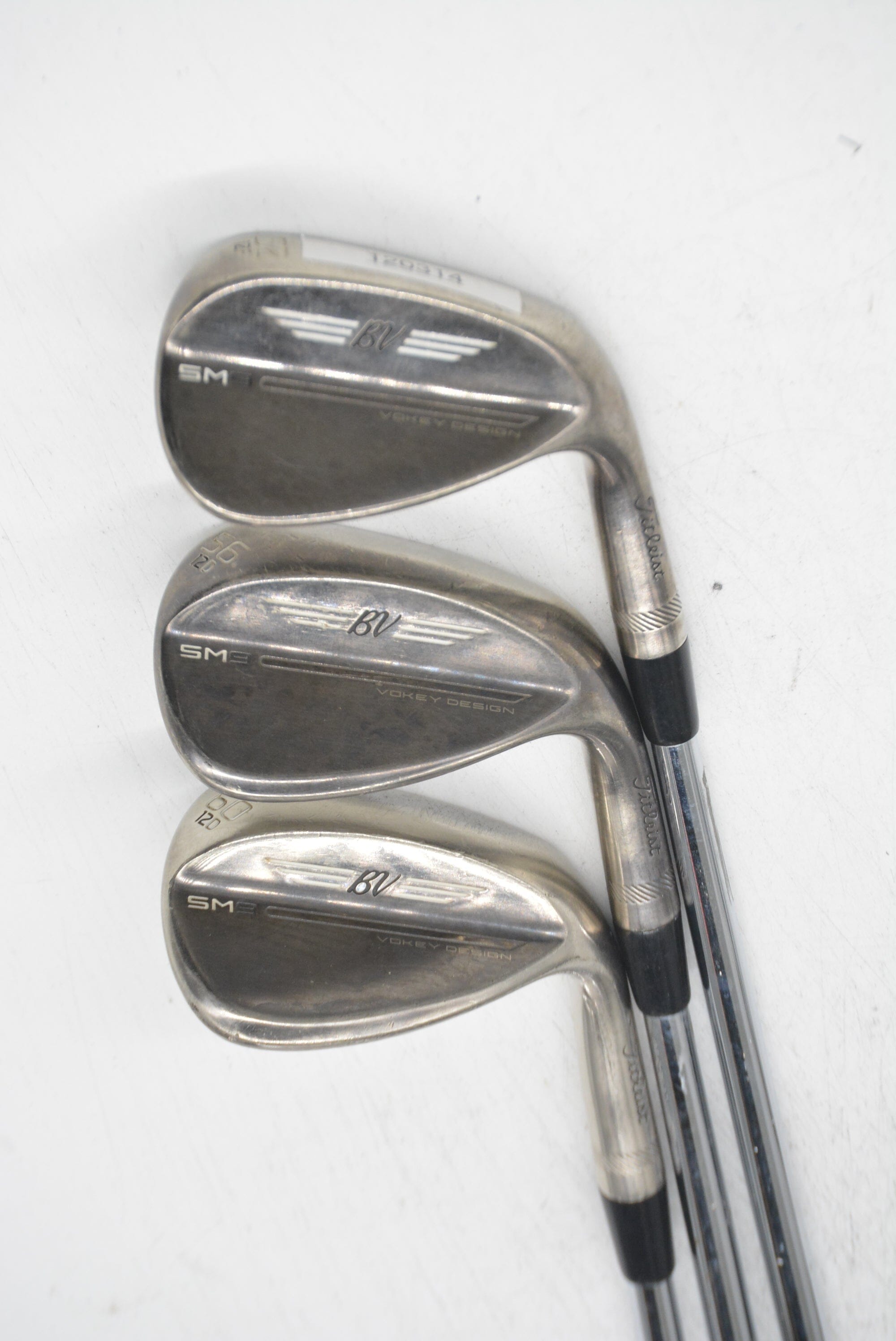 Titleist Vokey SM9 Brushed Steel 52, 56, 60 Degree Wedge Set Wedge Flex Golf Clubs GolfRoots