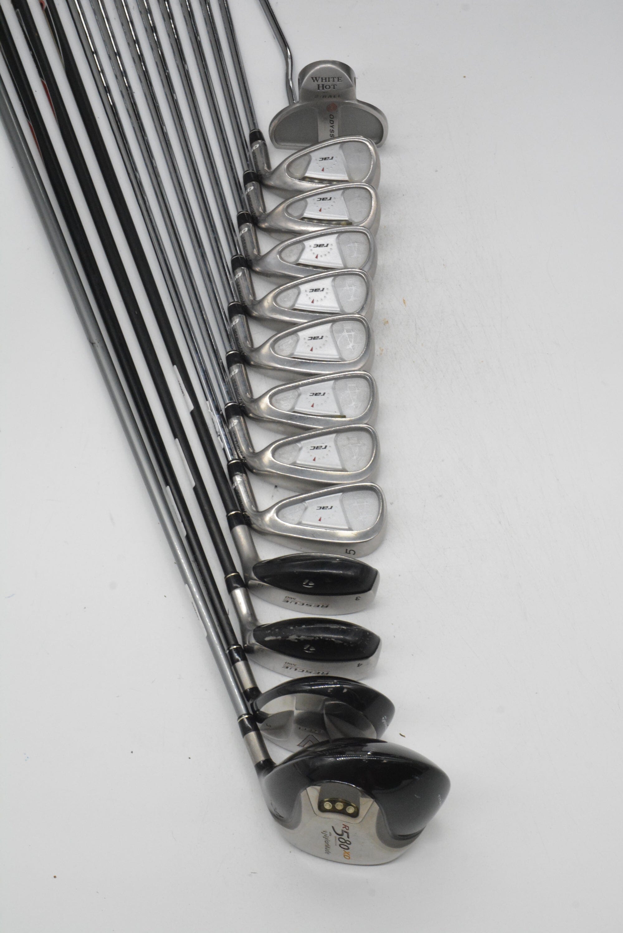 TaylorMade Rac OS Mixed Full Set R Flex +0.5" Golf Clubs GolfRoots