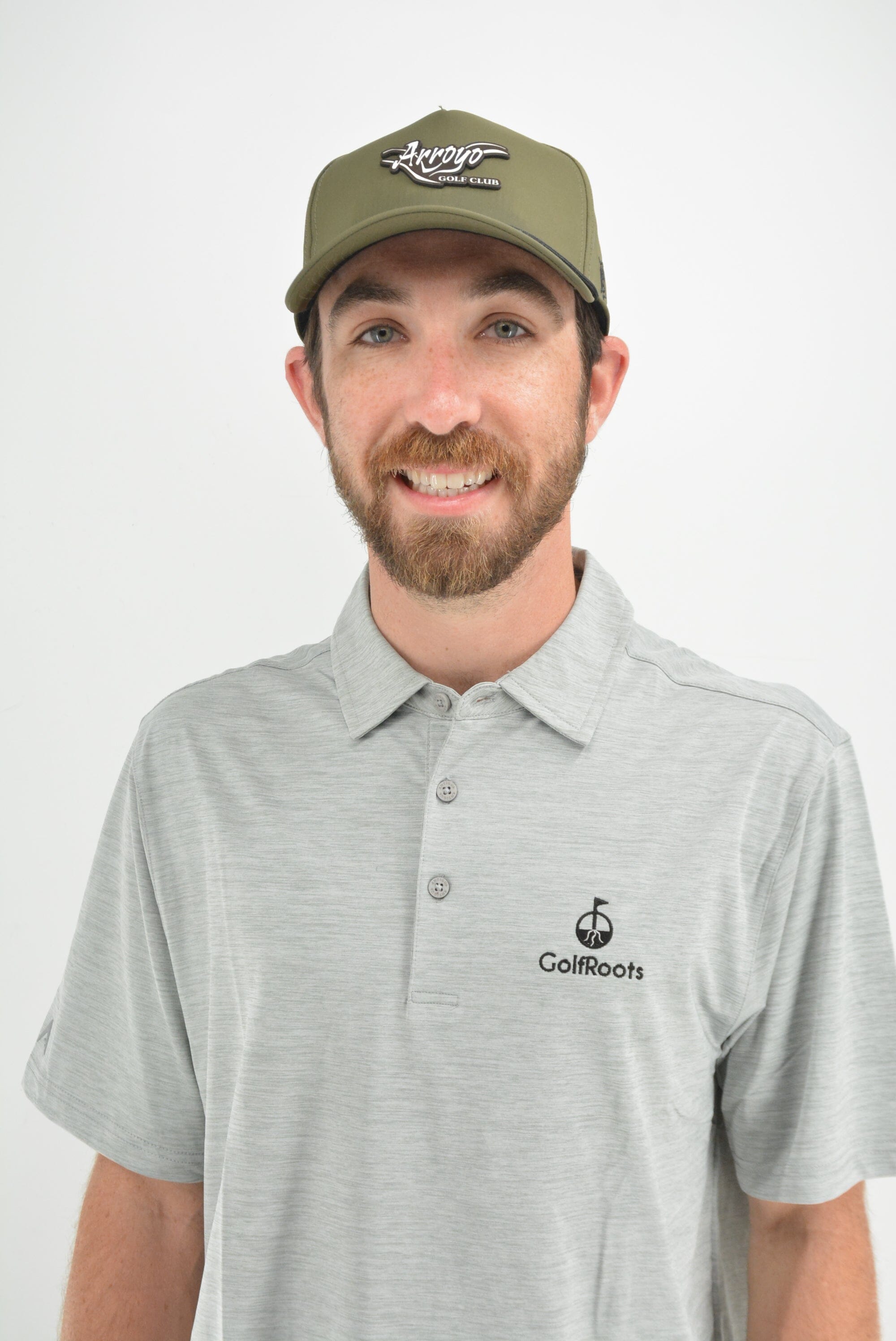 GolfRoots Gray Heathered Polo GolfRoots