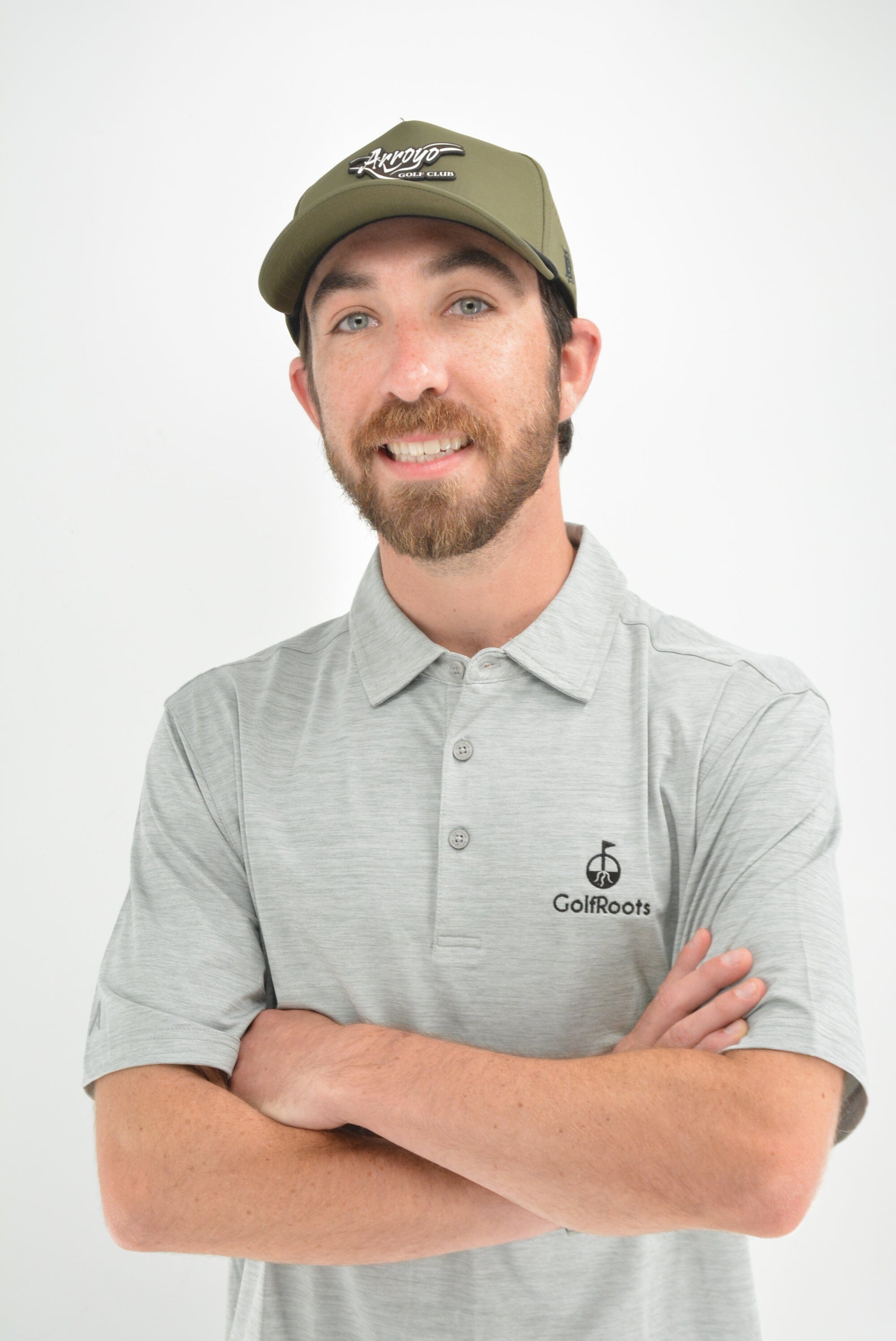 GolfRoots Gray Heathered Polo GolfRoots