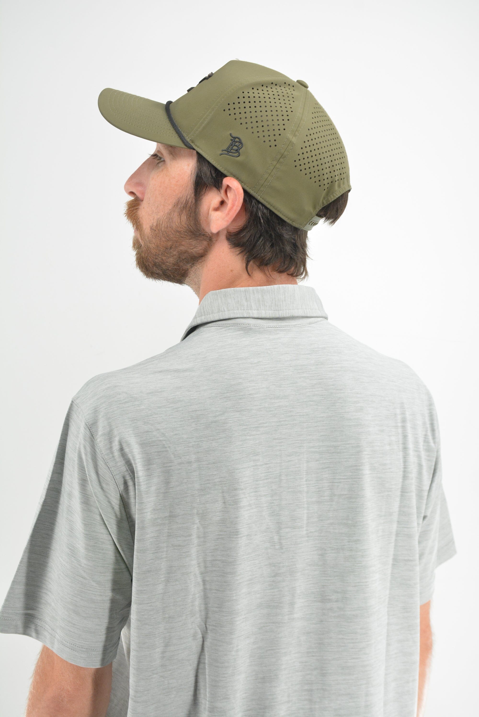 GolfRoots Gray Heathered Polo GolfRoots