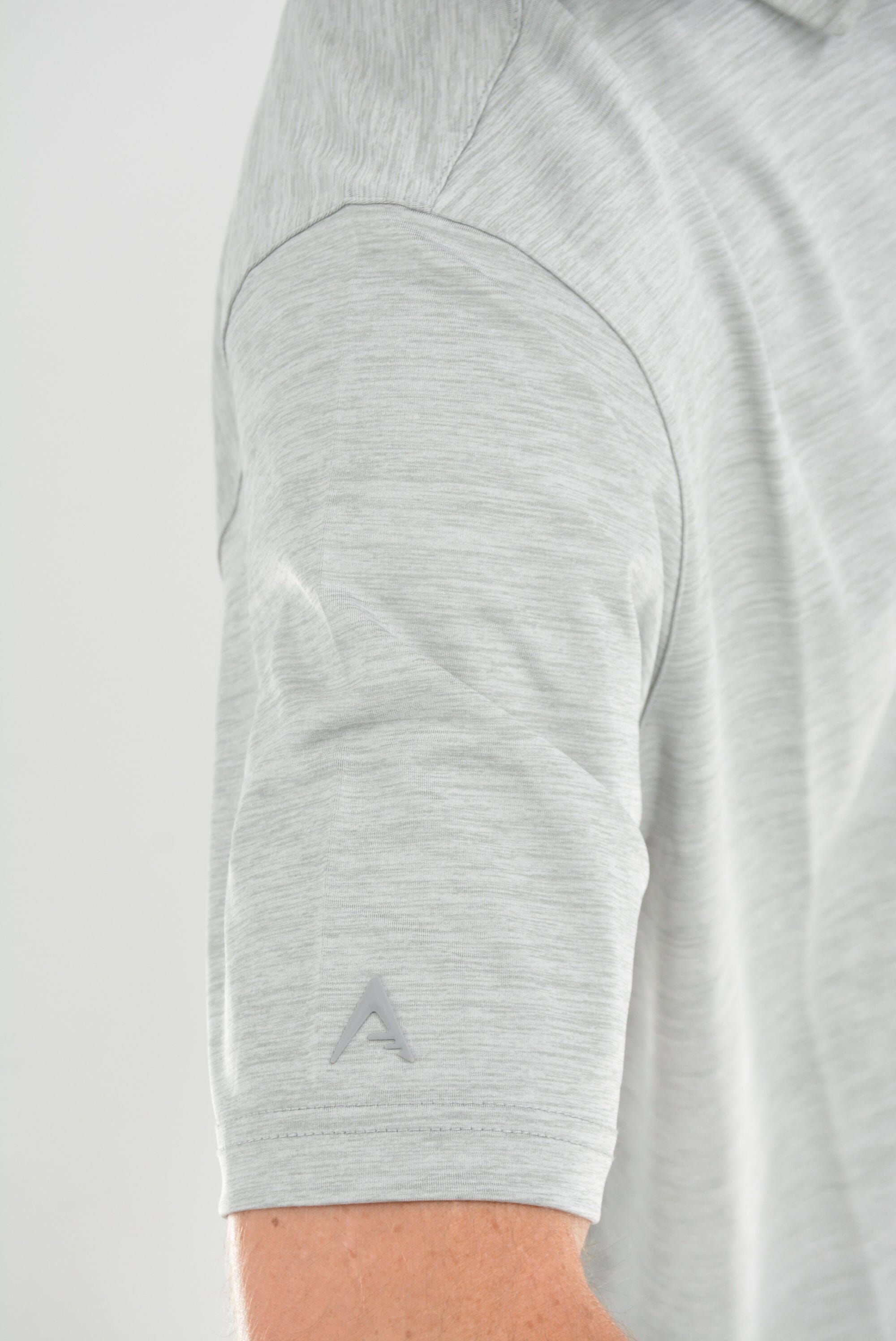GolfRoots Gray Heathered Polo GolfRoots