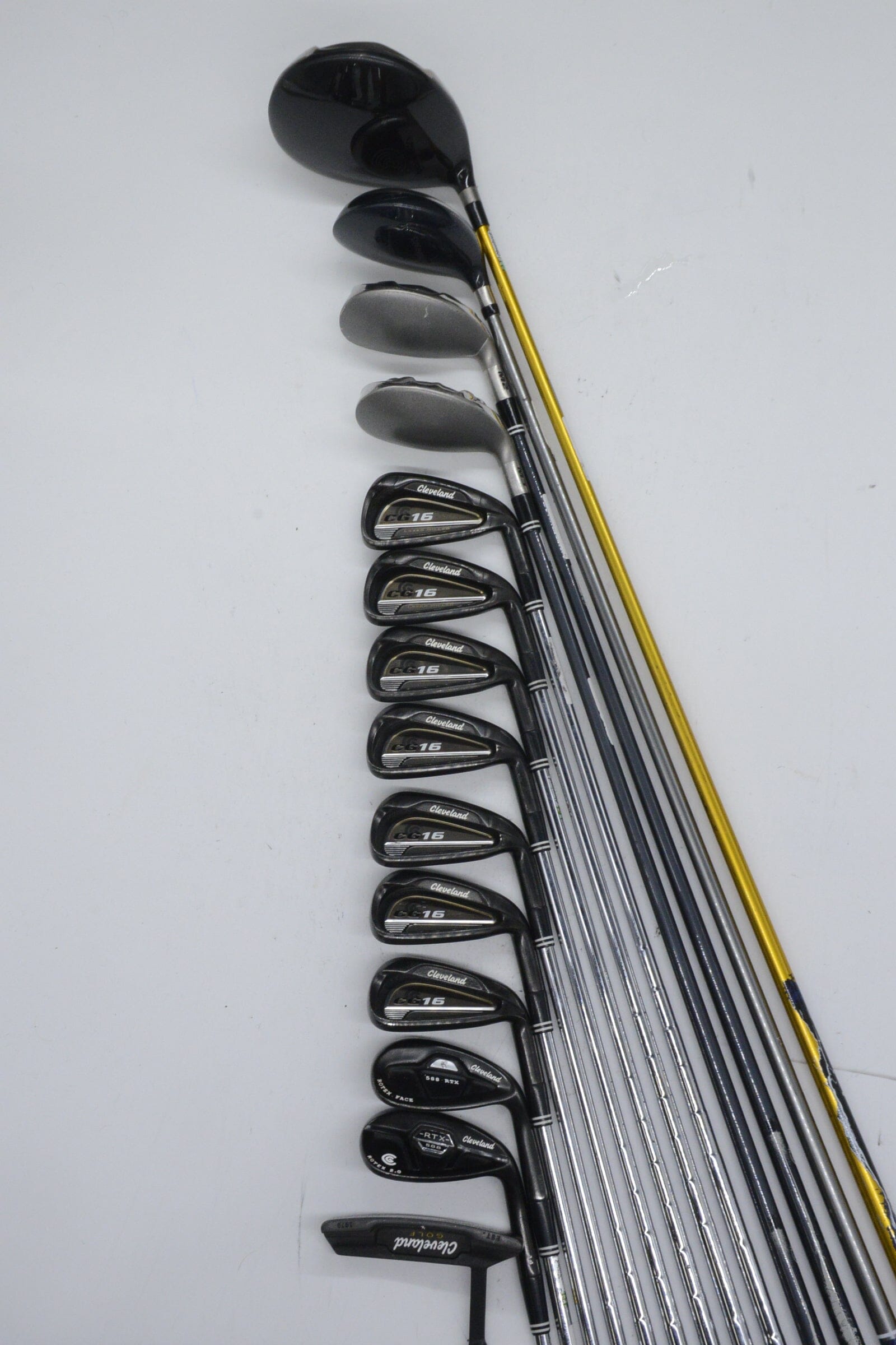 Cleveland CG16 Black Pearl Mixed Full Set R Flex +0.25" Golf Clubs GolfRoots