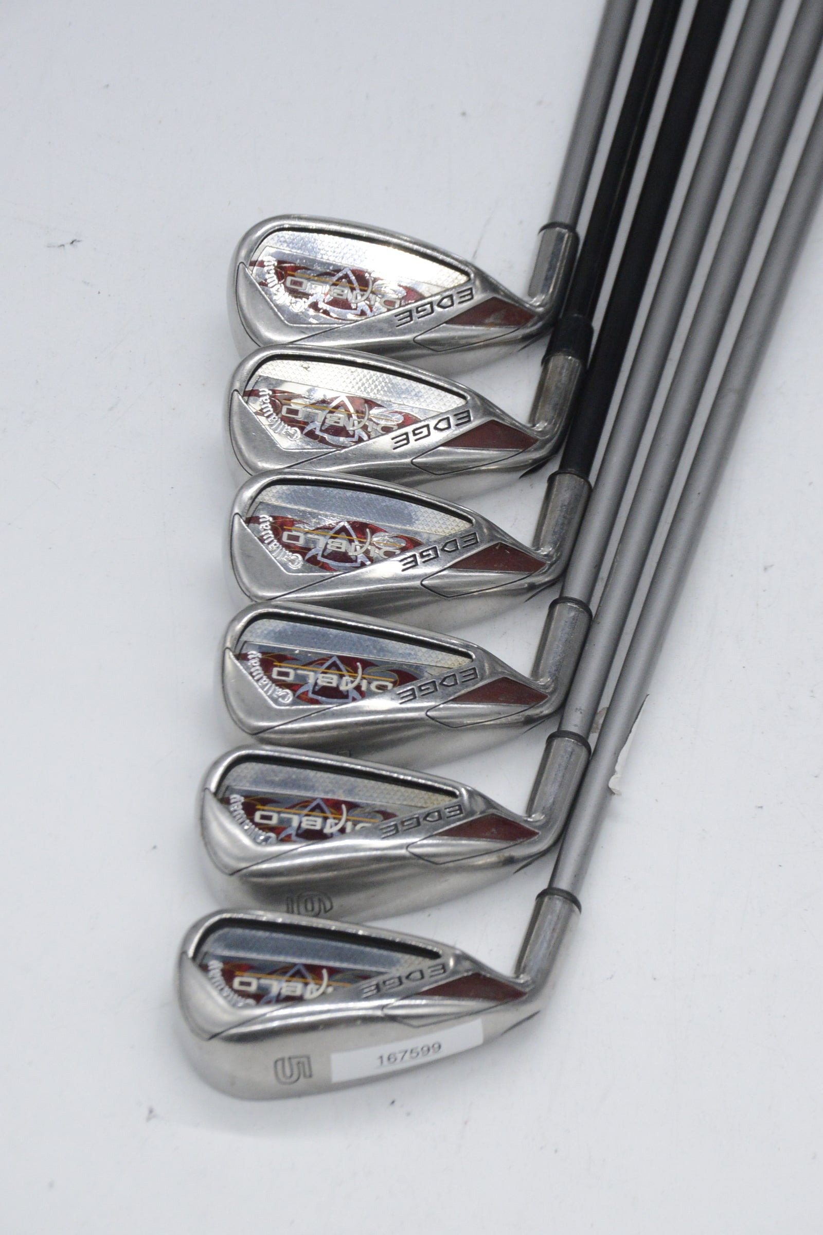 Women's Lefty Callaway Diablo Edge 5-PW Iron Set W Flex Std Length