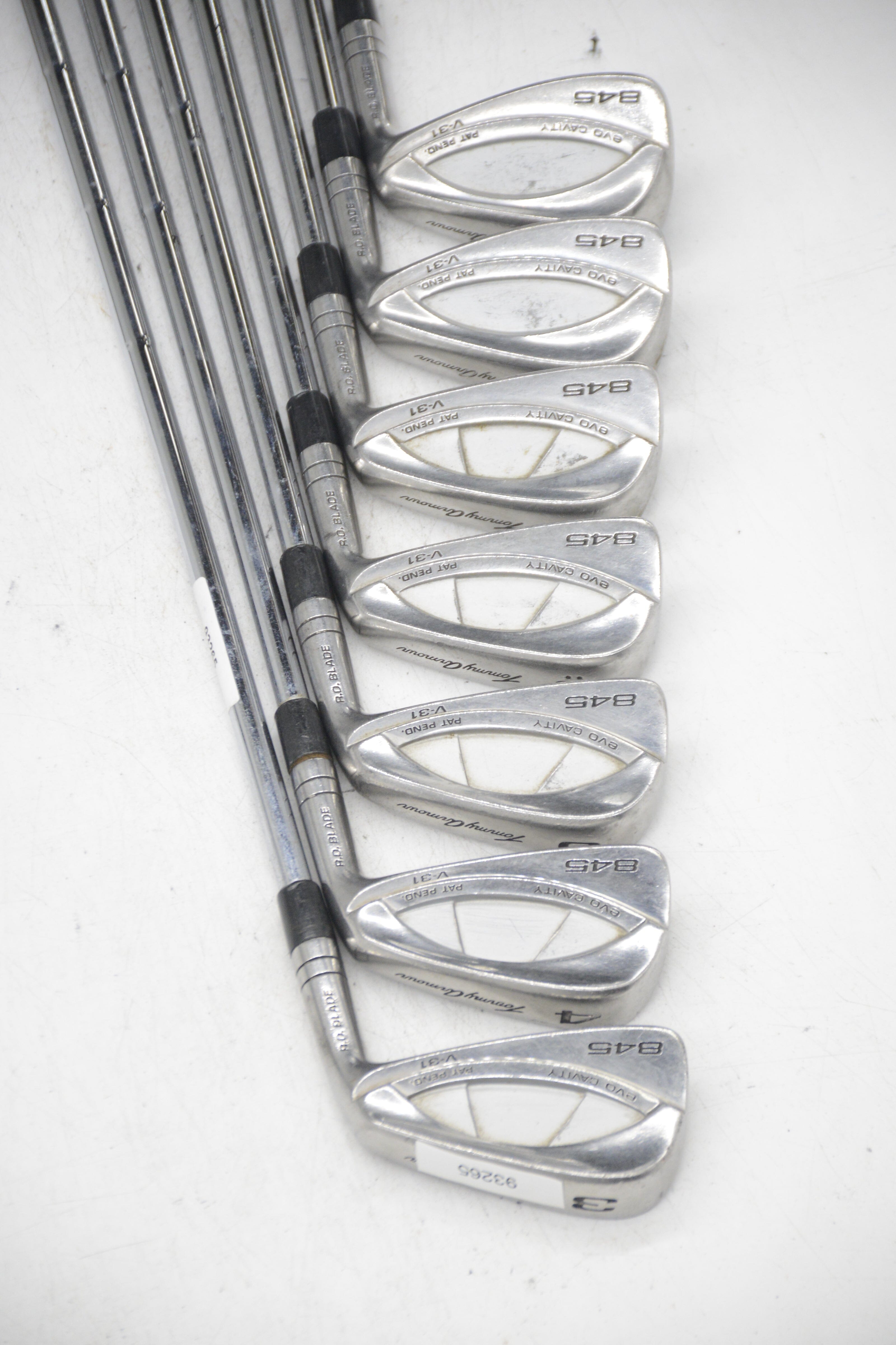 Tommy Armour 845 Evo V-31 3-9 Iron Set R Flex -0.25" Golf Clubs GolfRoots