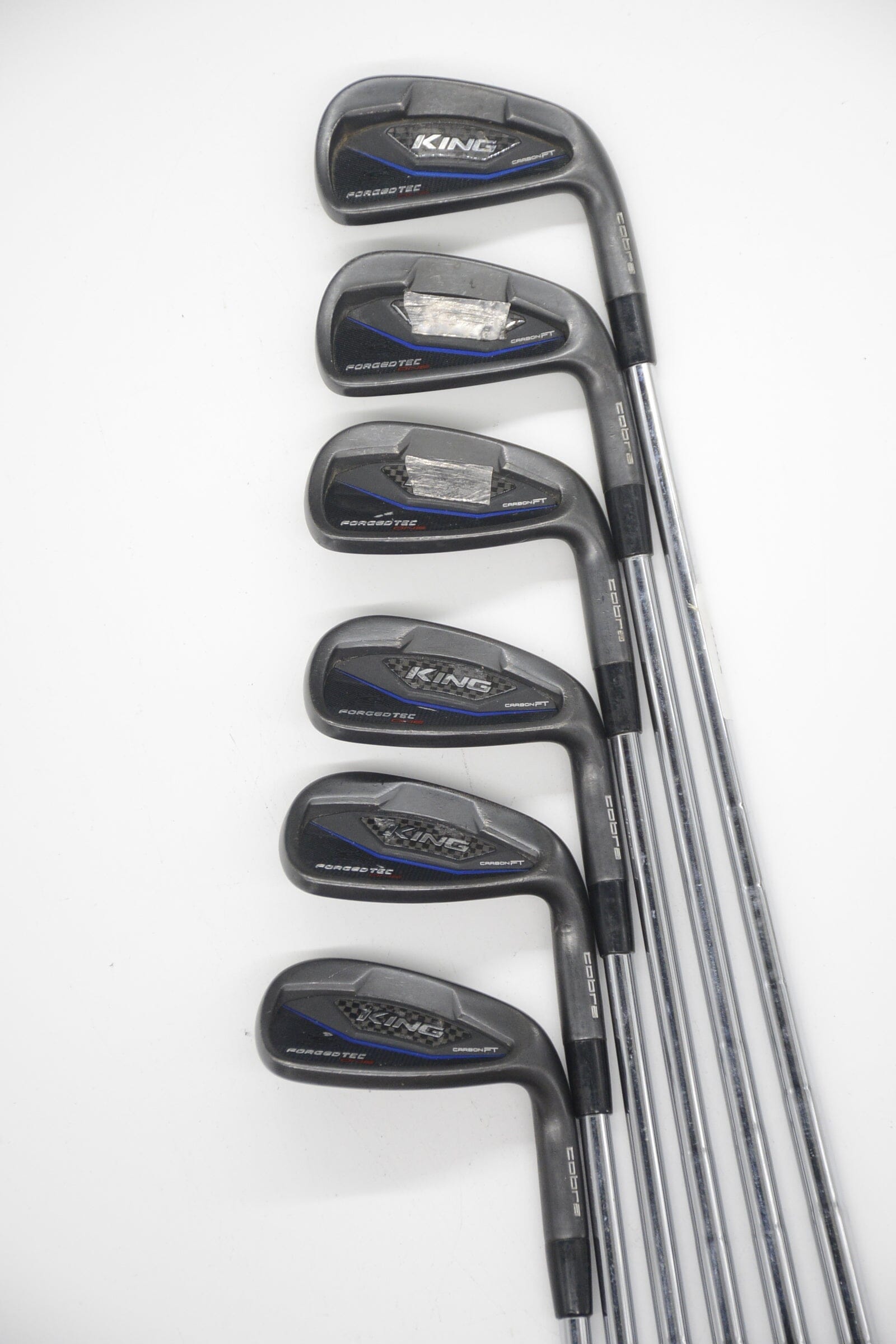 Cobra King Forged Tec One Black 5-6, 8-GW Iron Set X Flex 36" Golf Clubs GolfRoots