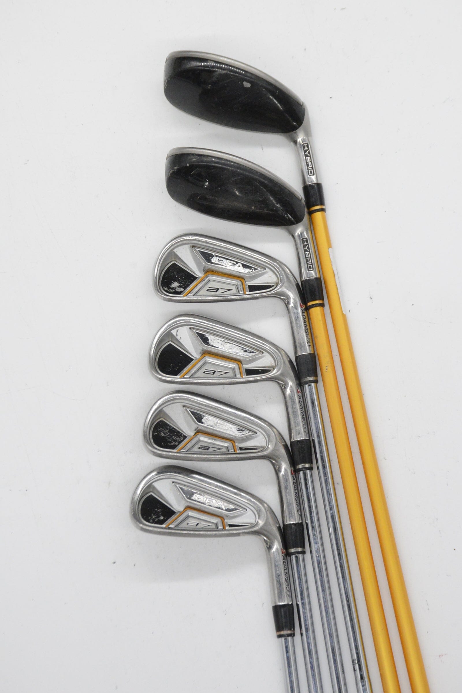 Adams Idea A7 3H-4H, 6-9 Iron Set S Flex +0.25" Golf Clubs GolfRoots