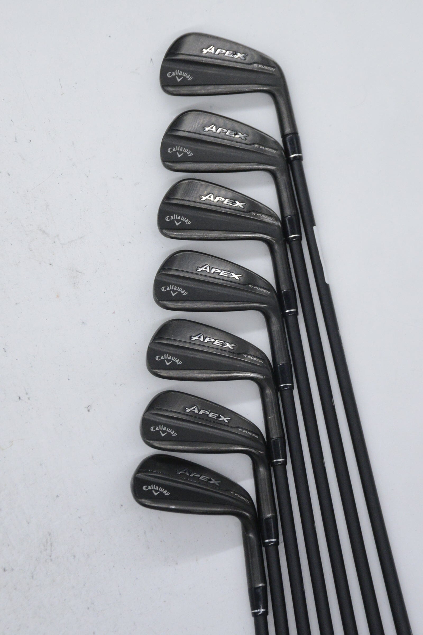 Callaway Apex Ti Fusion Black 5-AW Iron Set R Flex -0.75" Golf Clubs GolfRoots