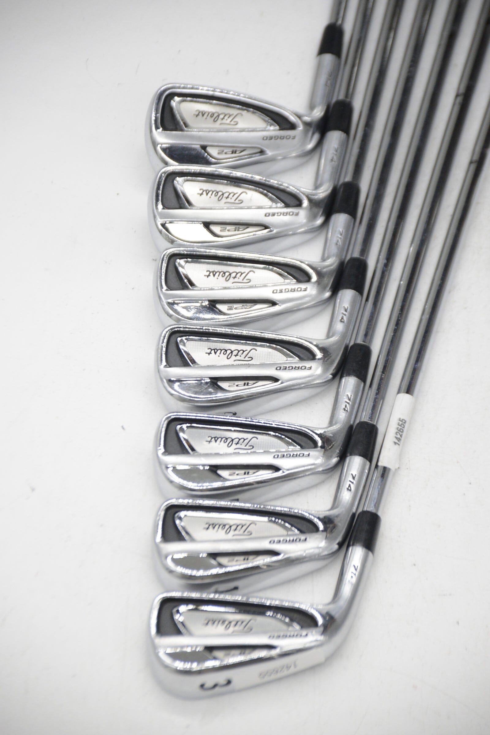 Lefty Titleist 714 AP2 Forged 3-8, PW Iron Set S Flex +0.25" Golf Clubs GolfRoots