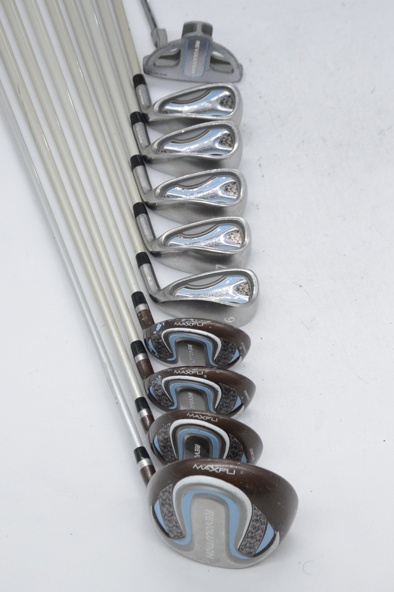 Women's MaxFli Revolution Mixed Full Set W Flex -1" Golf Clubs GolfRoots