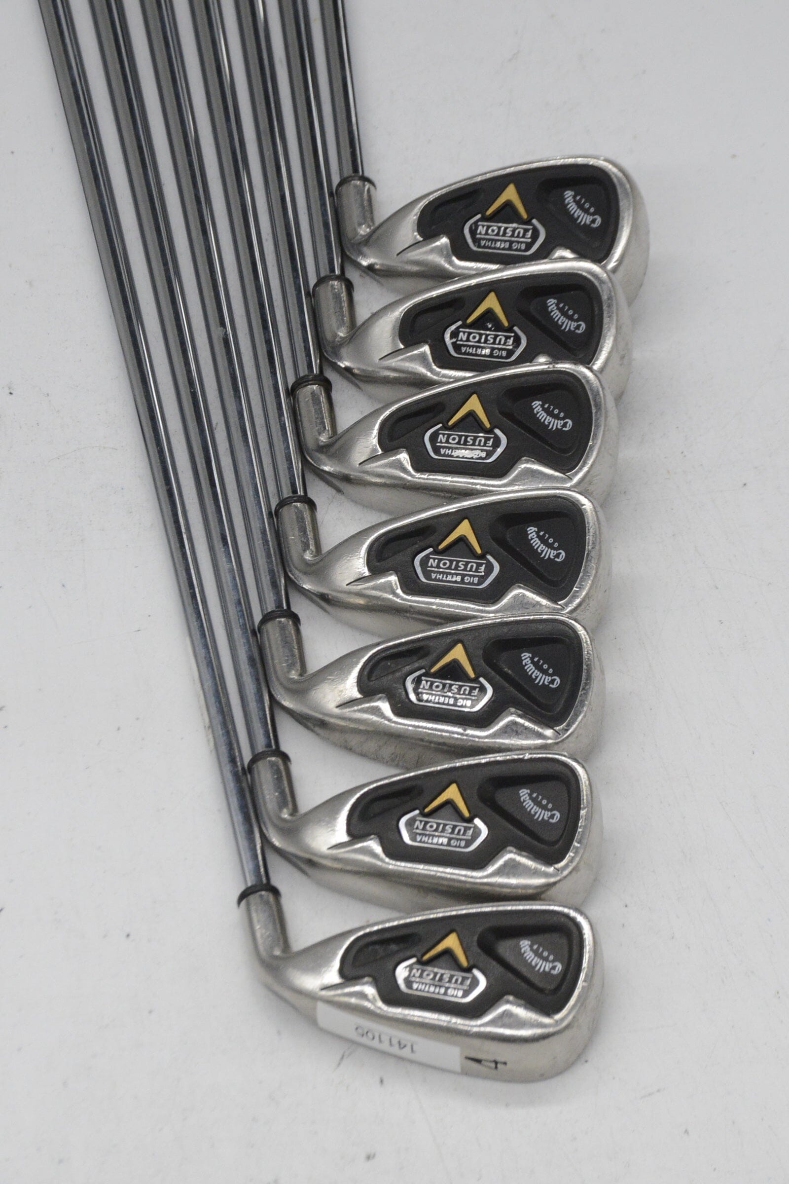 Callaway Big Bertha Fusion 4, 6-AW Iron Set S Flex +1.5" Golf Clubs GolfRoots