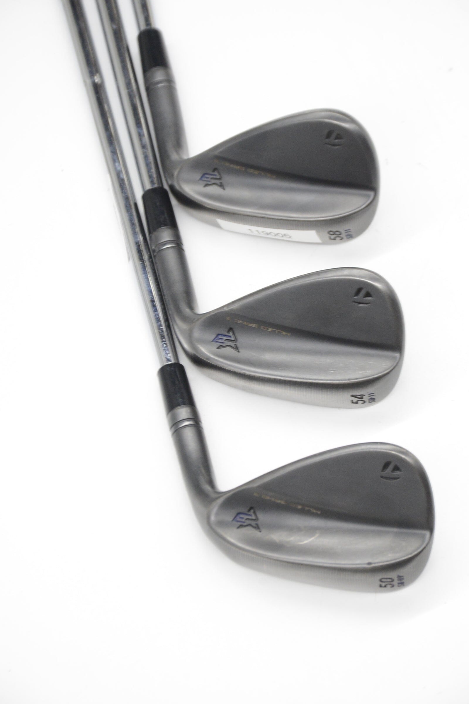 TaylorMade MG3 Black 50, 54, 58 Degree Wedge Set S Flex Golf Clubs GolfRoots