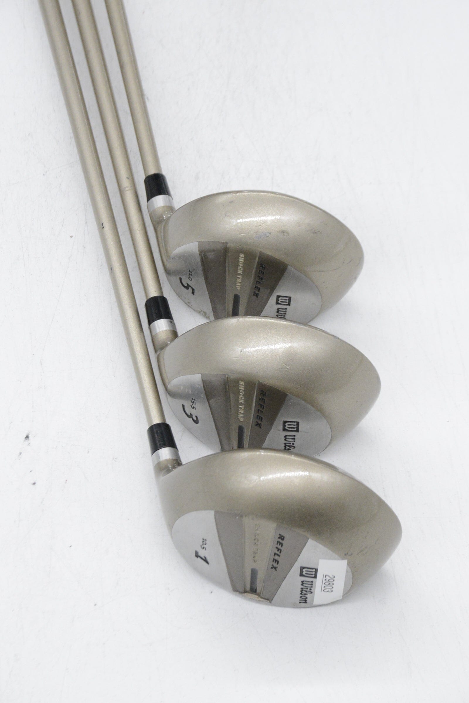 Women's Wilson Reflex Shock Trap D, 3W, 5W Wood Set W Flex Golf Clubs GolfRoots